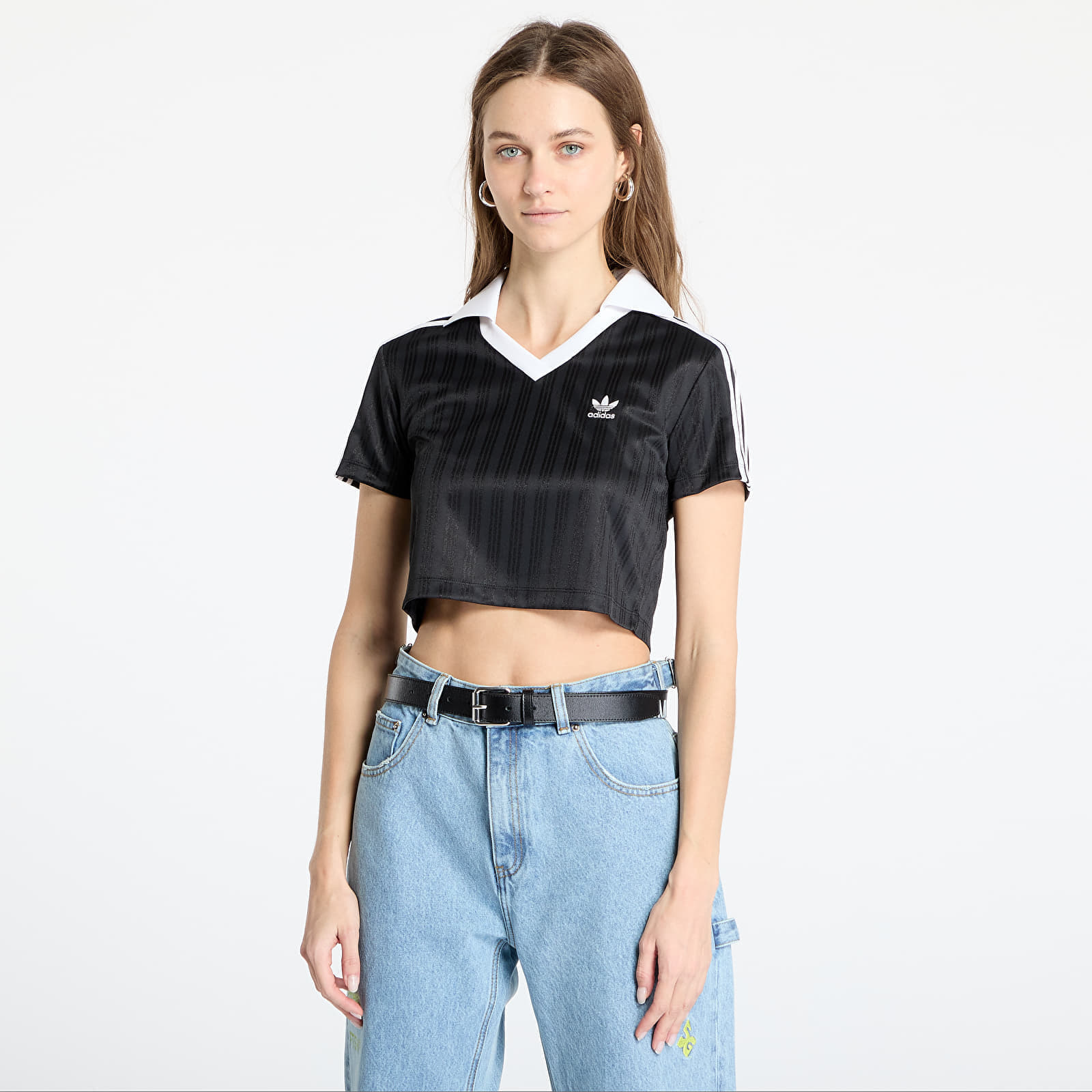 Tricou adidas V-Neck Polo Black