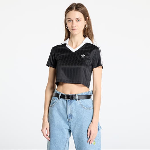 adidas V-Neck Polo Black