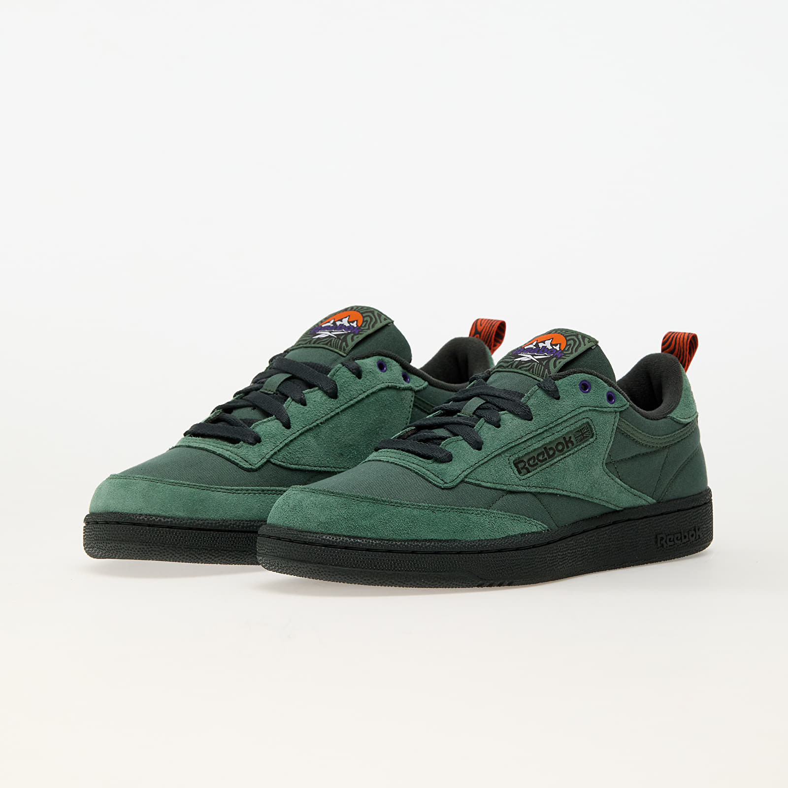 Vyriški sportbačiai ir batai Reebok Club C 85 Escape Green/ Grey6/ Pump Orange