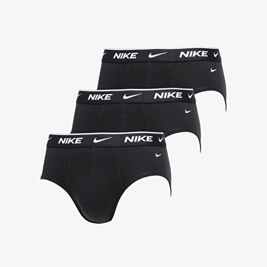 Boxerky Nike Dr-FIT Cotton Stretch Hip Briefs 3-Pack Black