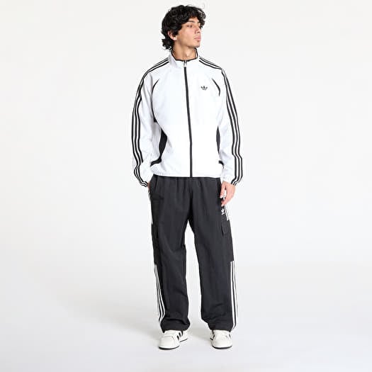adidas Remake White × Black Track Jacket Adidas TEAMGEIST TRACK TOP White Mens Track Jacket adidas