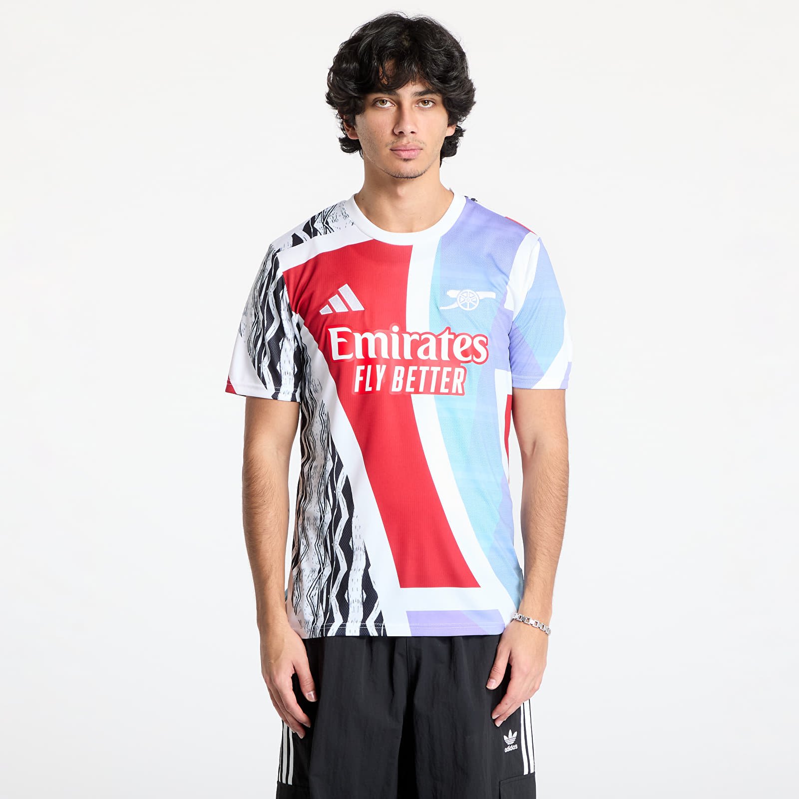 Jerseys adidas Arsenal Fc 24/25 Pre-Match Jersey Better Scarlet/ White/ Black/ Clear Aqua