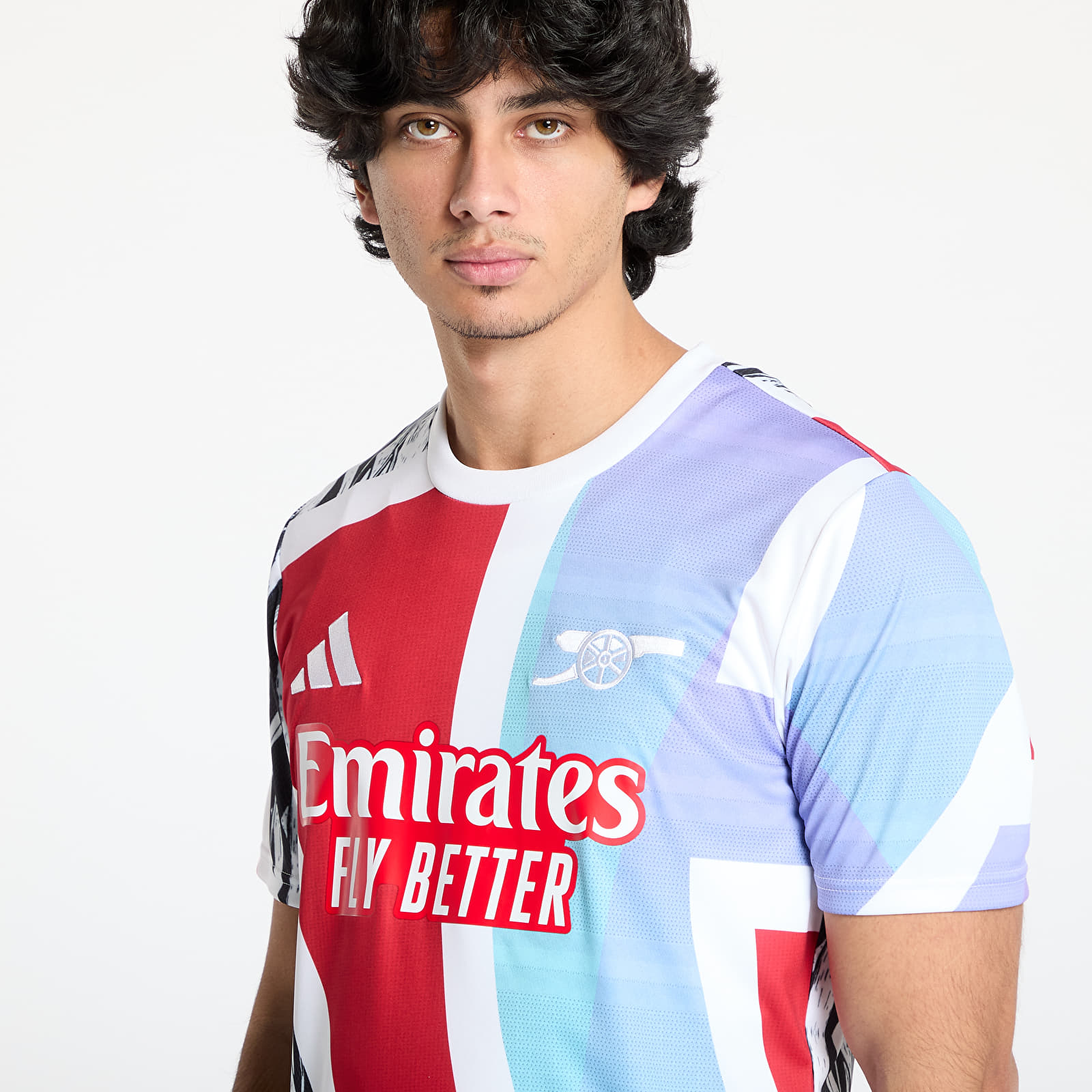 Jerseys adidas Arsenal Fc 24/25 Pre-Match Jersey Better Scarlet/ White/ Black/ Clear Aqua