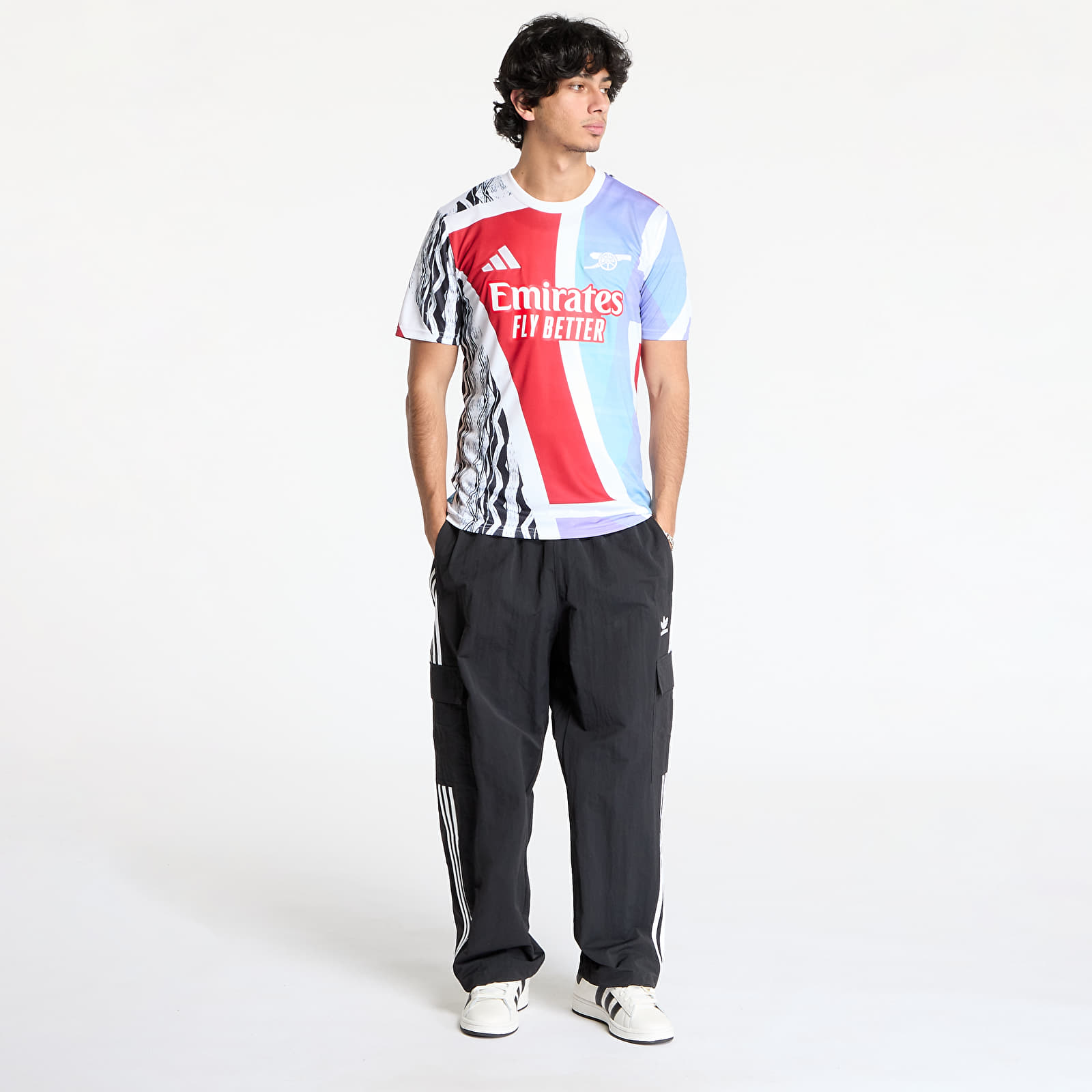 Jerseys adidas Arsenal Fc 24/25 Pre-Match Jersey Better Scarlet/ White/ Black/ Clear Aqua