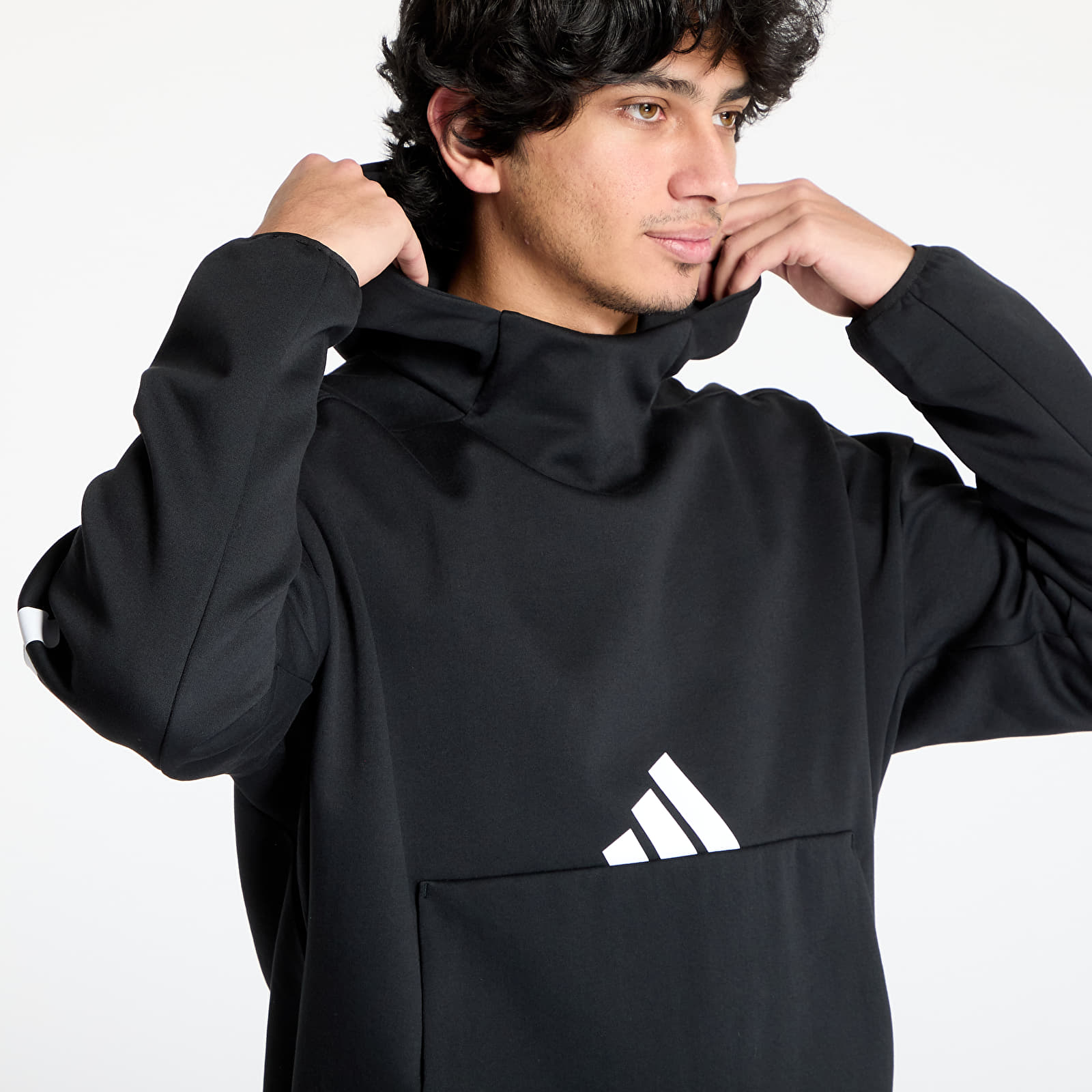 Men's sweatshirts adidas Z.N.E. Hoodie Black/ White