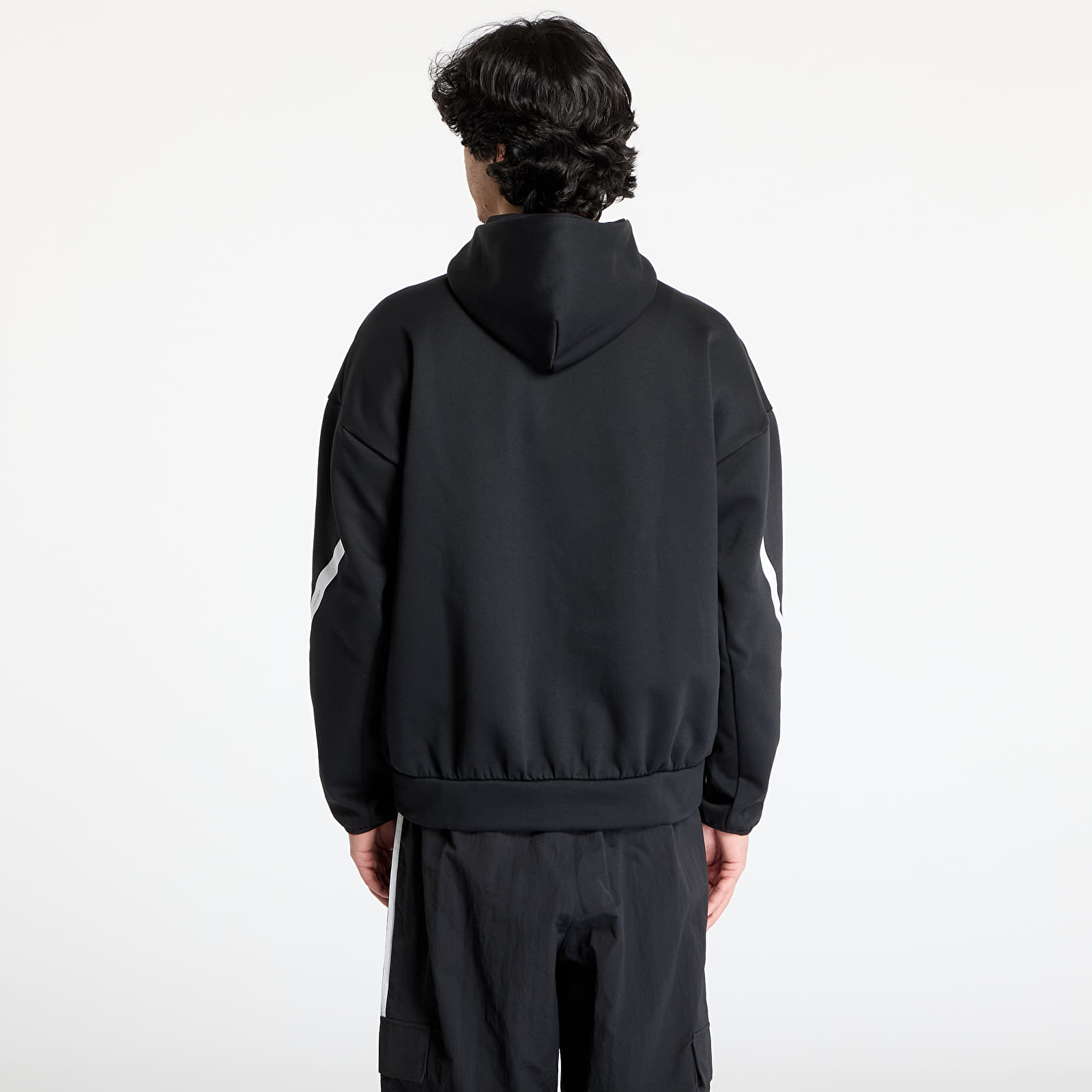 Men's sweatshirts adidas Z.N.E. Hoodie Black/ White