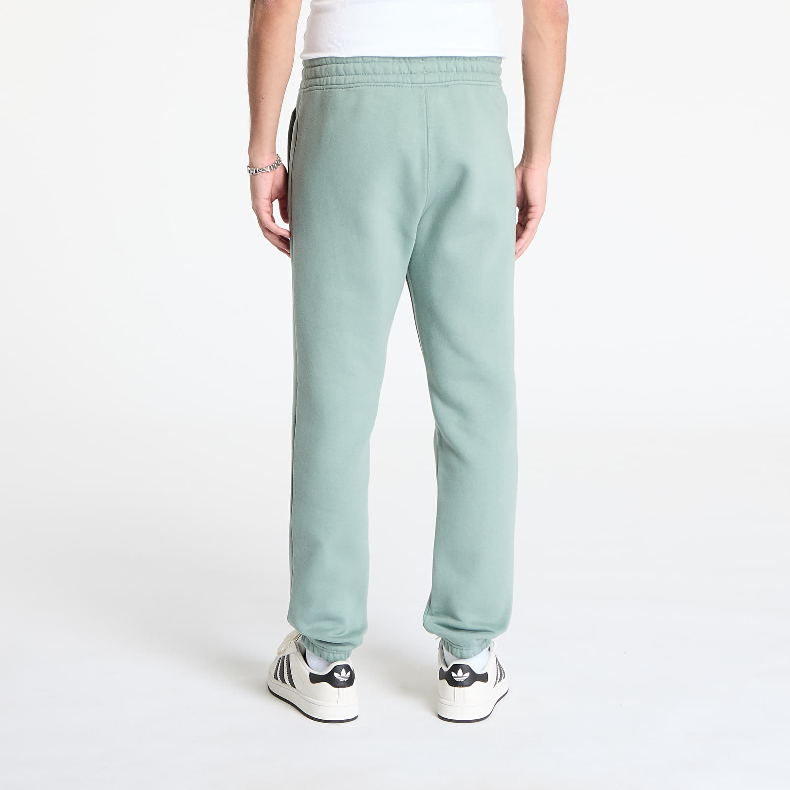Pantalones de chándal para hombre adidas Trefoil Essentials Pants Silver Green