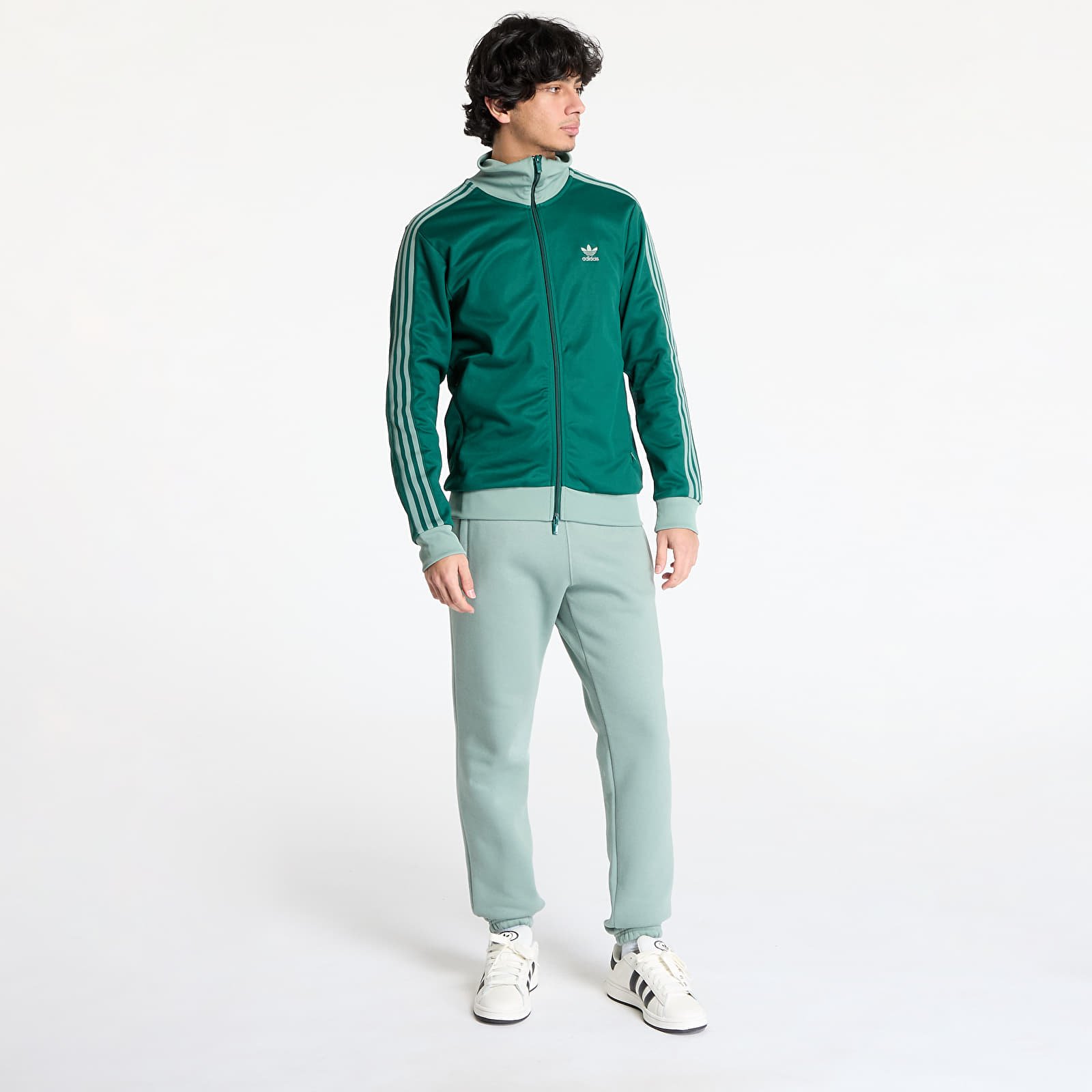 Pantalones de chándal para hombre adidas Trefoil Essentials Pants Silver Green