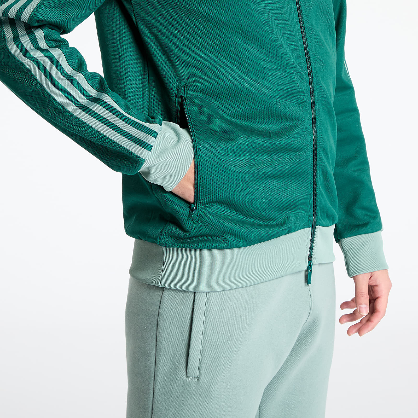 Hanorac adidas Adicolor Classics Track Top Collegiate Green/ Silver Green - 1 | YEO