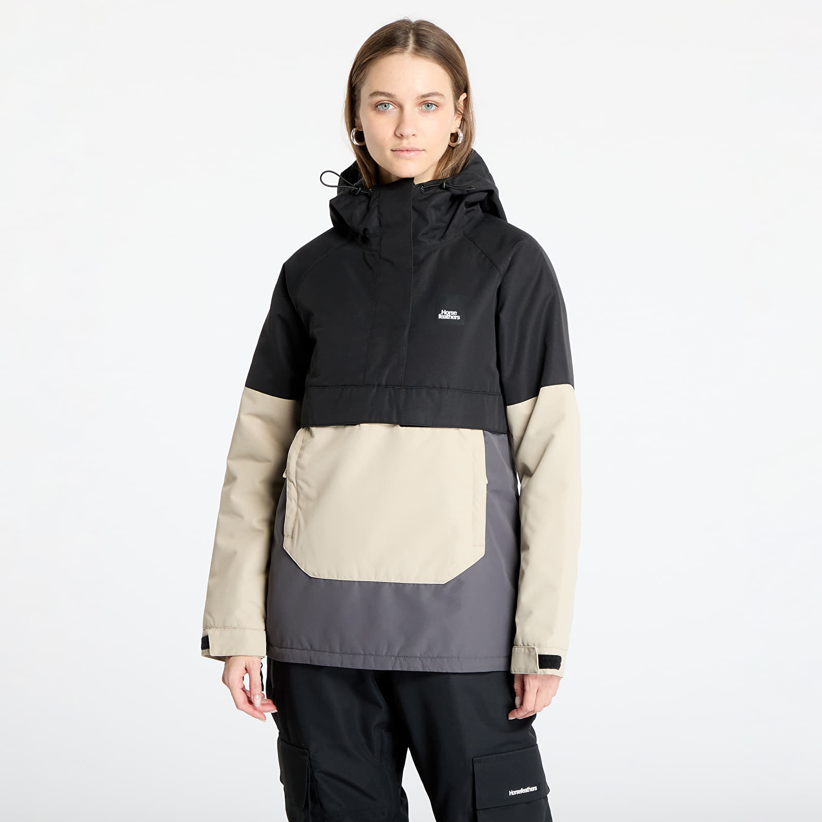 Chaquetas de mujer Horsefeathers Mija II Jacket Black/ Mojave