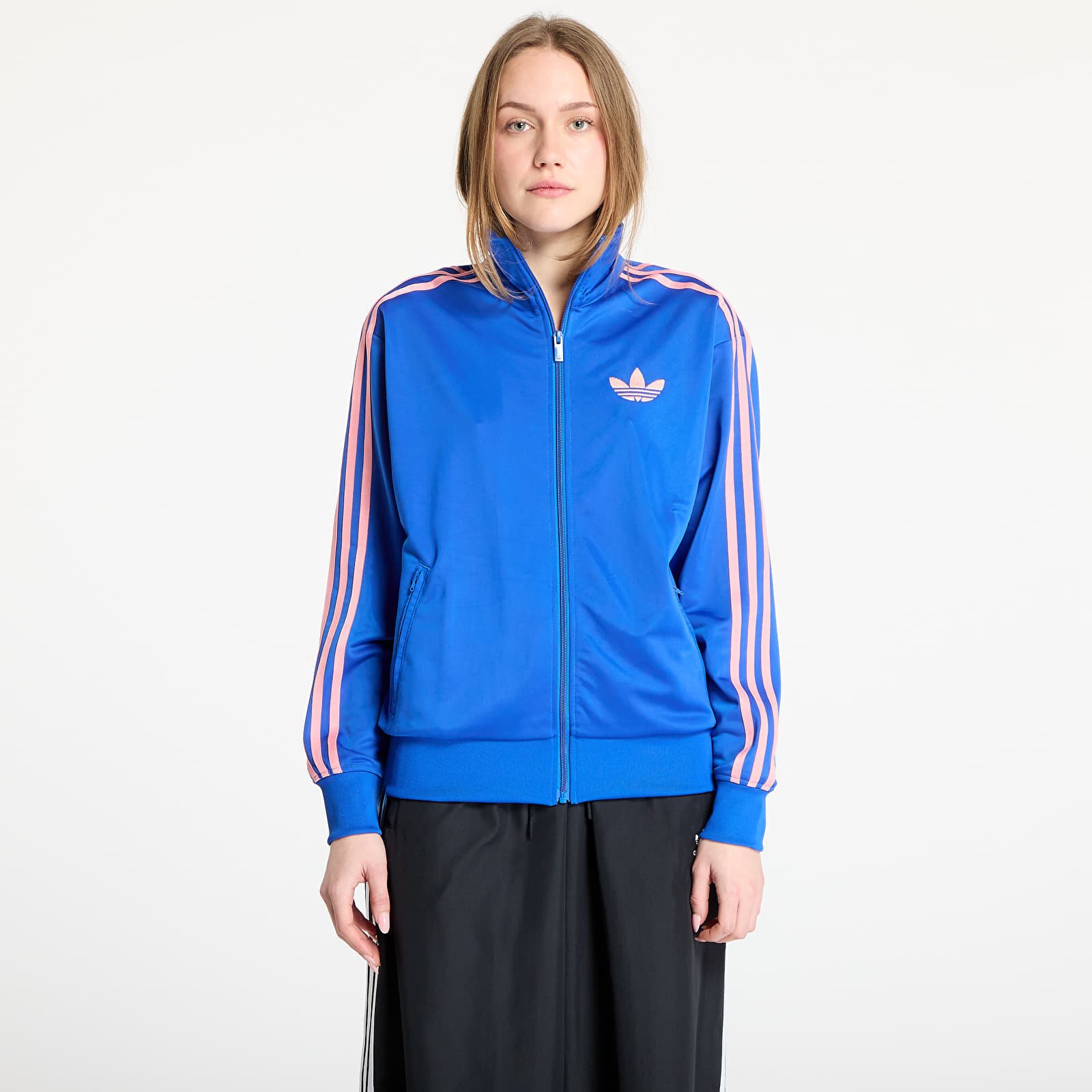 Sweat-shirt adidas Firebird Adicolor Classic Loose Tracktop Blue/ Semi Pink Spark L