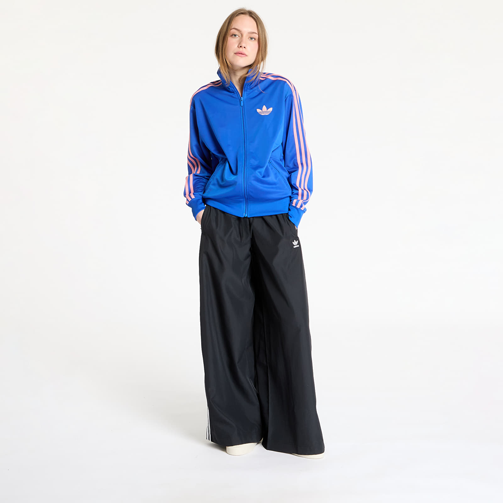 Hoodies and sweatshirts  adidas Firebird Adicolor Classic Loose Tracktop Blue/ Semi Pink Spark