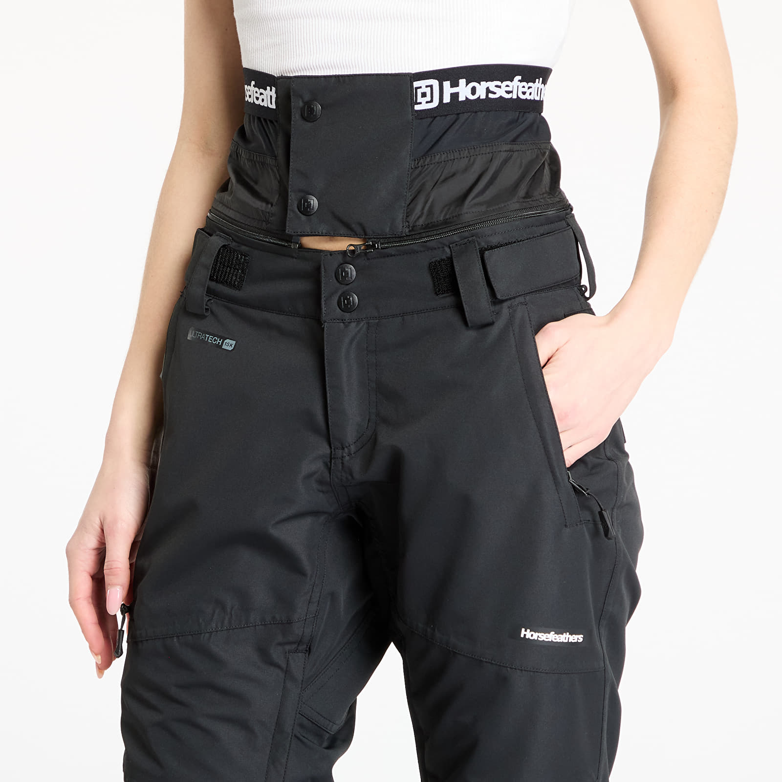 Pantalones de mujer Horsefeathers Lotte II Shell Pants Black