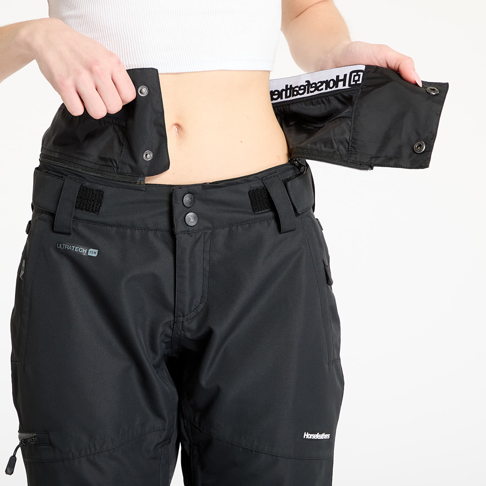 Pantalones de mujer Horsefeathers Lotte II Shell Pants Black