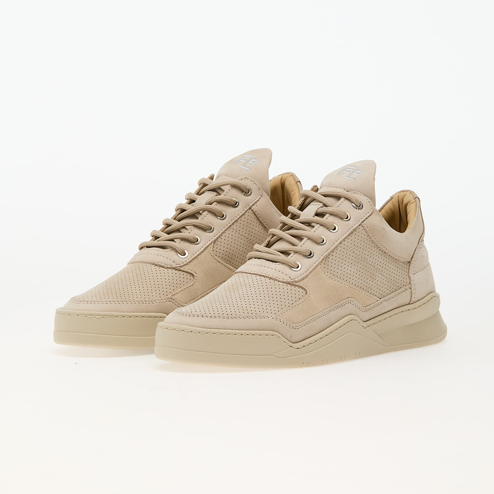 Męskie trampki i buty Filling Pieces Low Top Ghost Panel All Beige