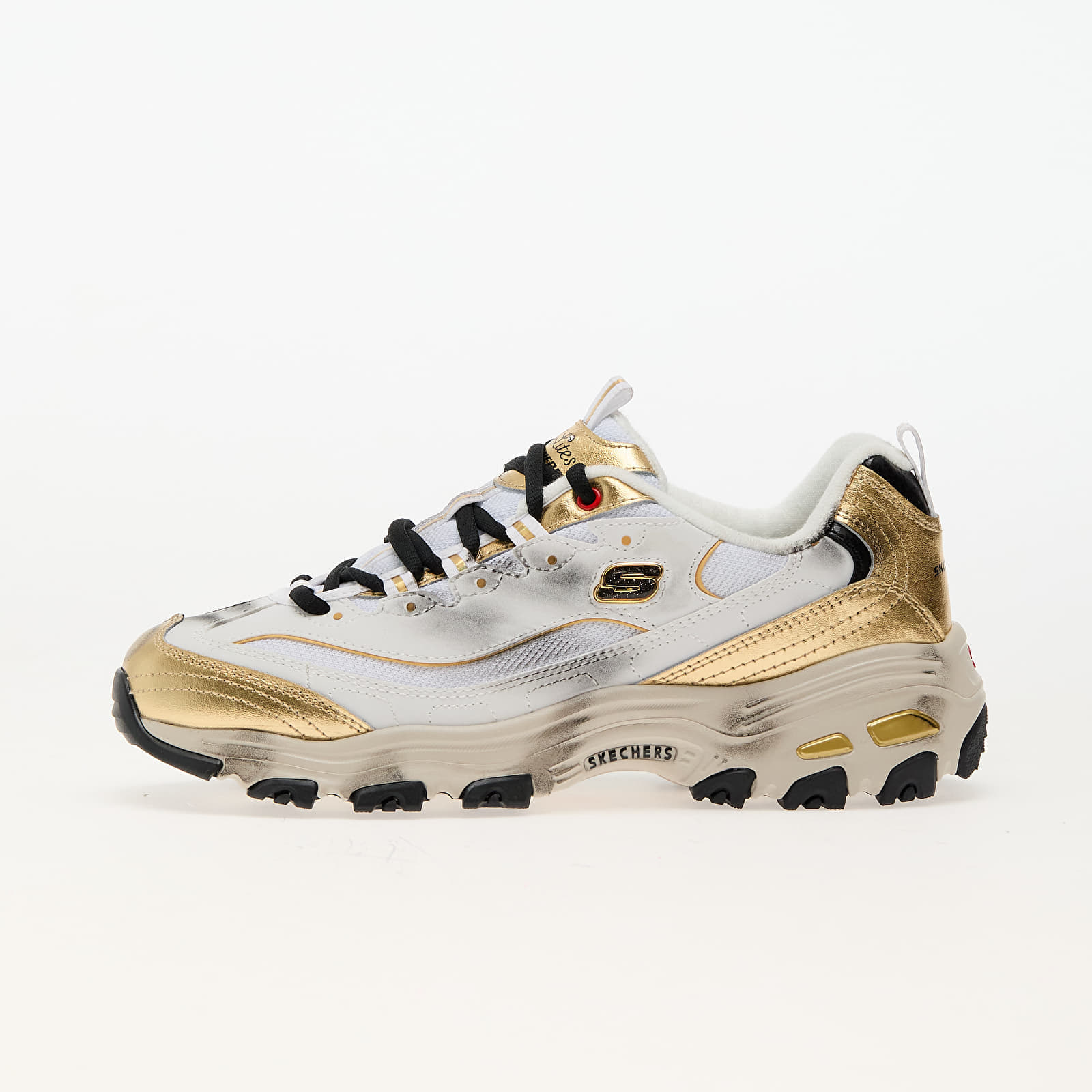 Sneakers Skechers D'Lites-Vintage Vision White/ Black/ Gold EUR 40