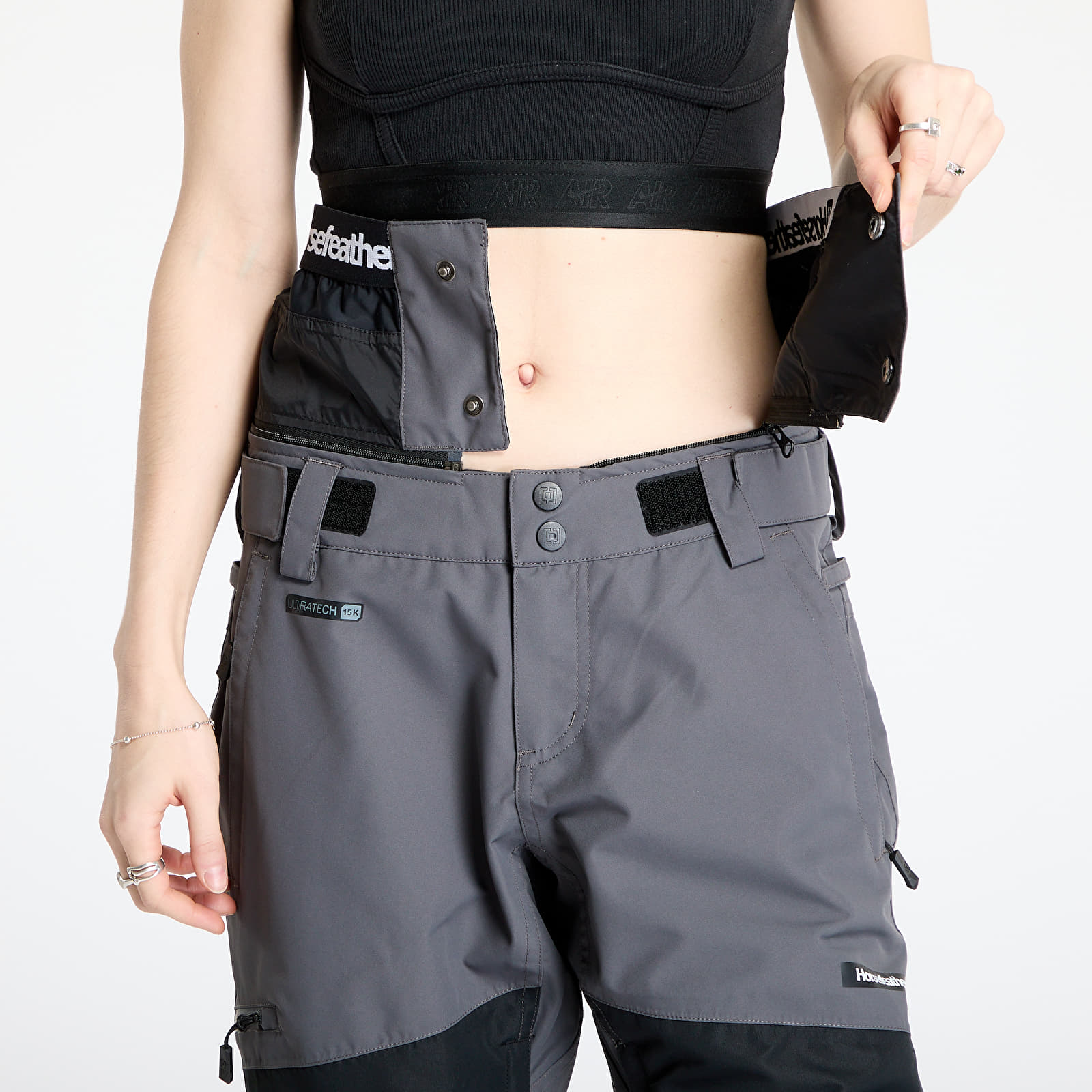 Pantalones de mujer Horsefeathers Lotte II Shell Pants Iron