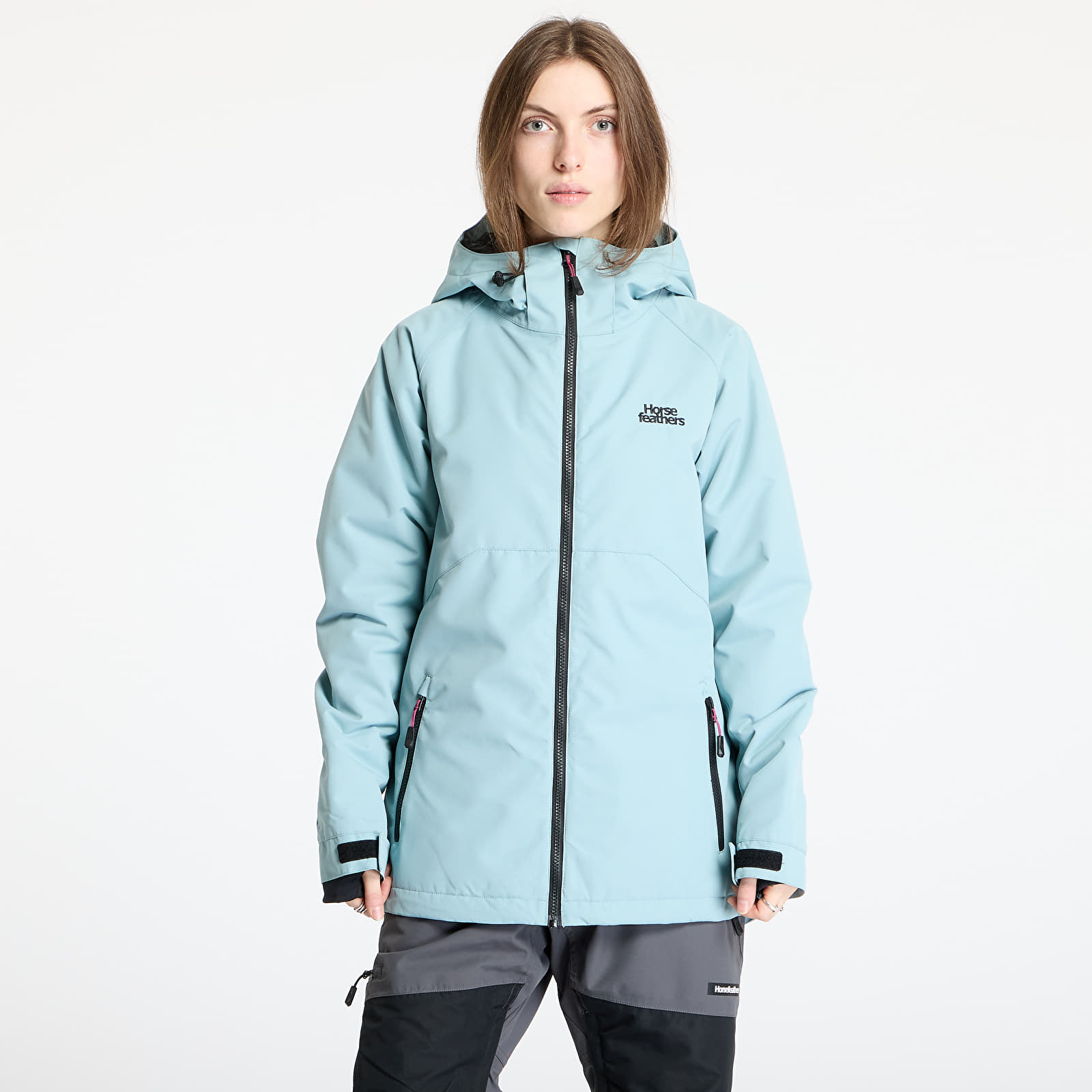 Dámské bundy Horsefeathers Halia Jacket Blue Haze