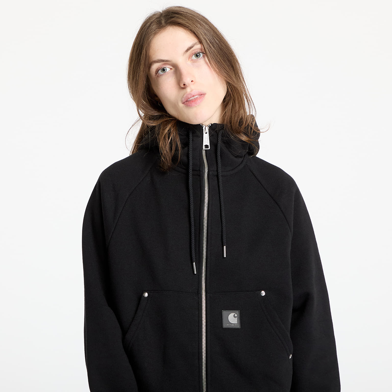 Naiste kampsunid Carhartt WIP W' Hooded Eldon Jacket Black