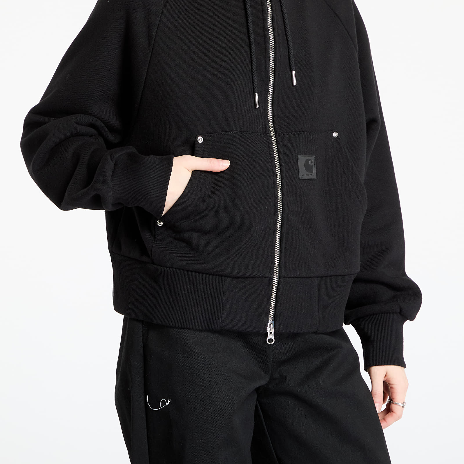 Naiste kampsunid Carhartt WIP W' Hooded Eldon Jacket Black