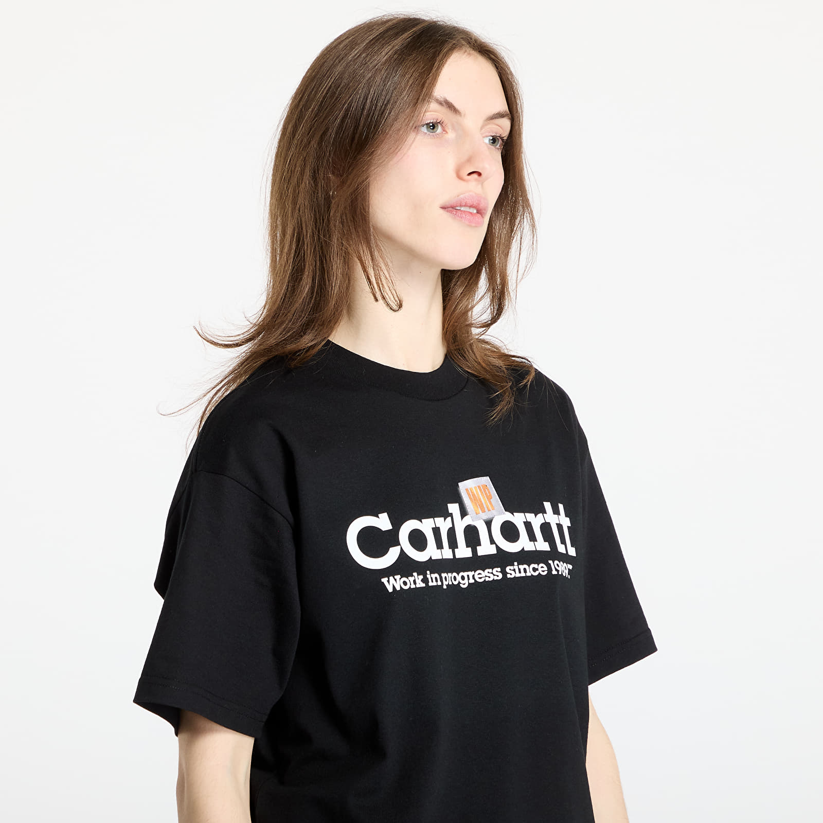 Camisetas hombre Carhartt WIP S/S Label Script T-Shirt UNISEX Black