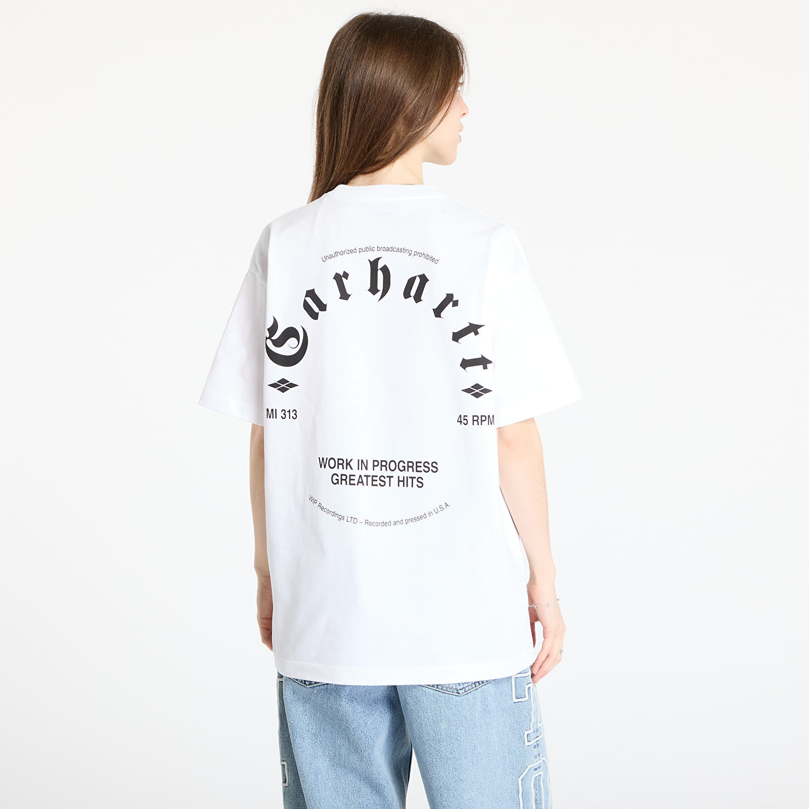 Meeste T-särgid Carhartt WIP S/S Greatest Hits T-Shirt UNISEX White/ Black
