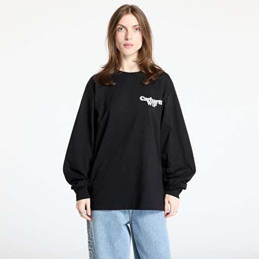 T-shirt Carhartt WIP L/S Chain Link T-Shirt UNISEX Black/ Silver