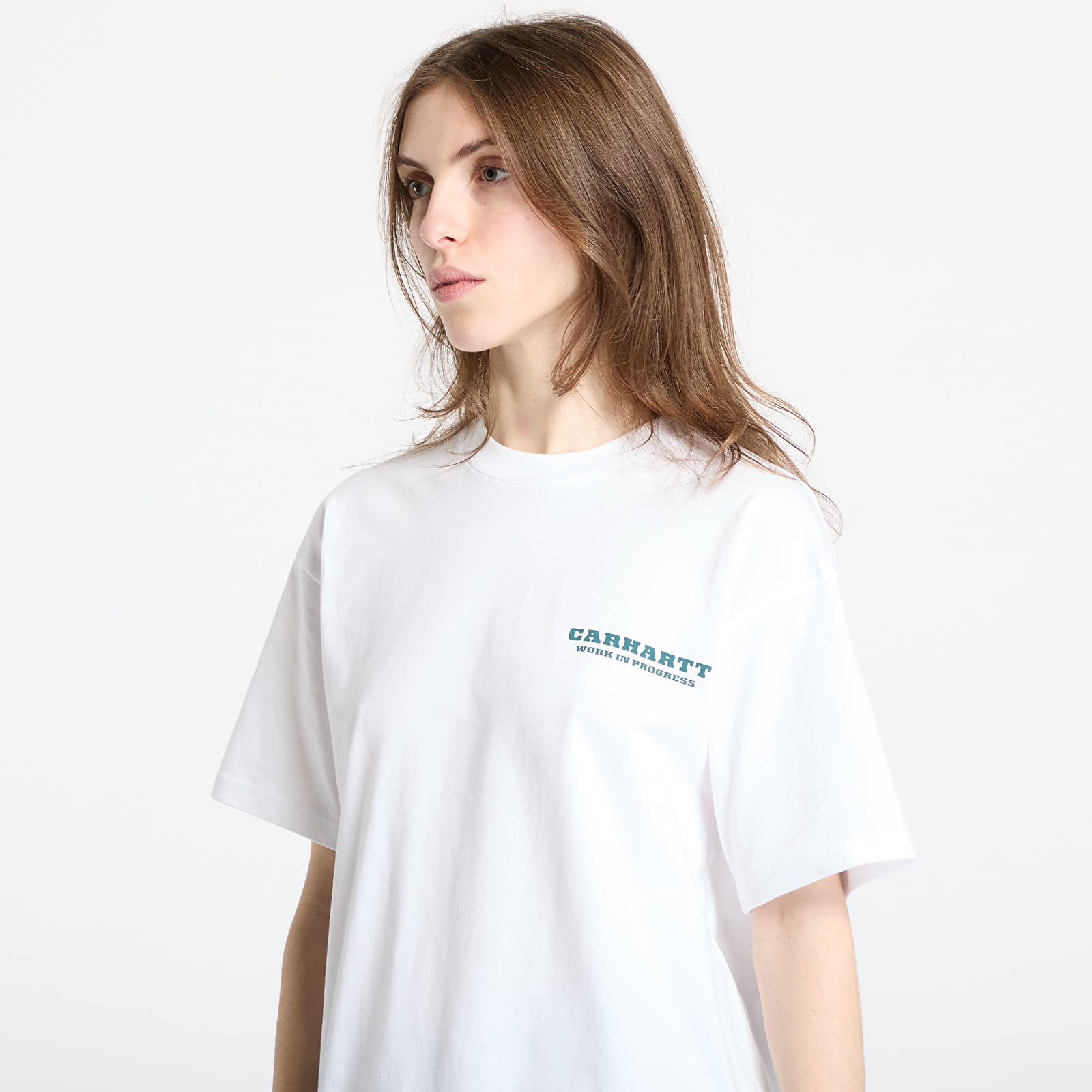 Vyriški marškinėliai Carhartt WIP S/S Runaway T-Shirt UNISEX White/ Malachite