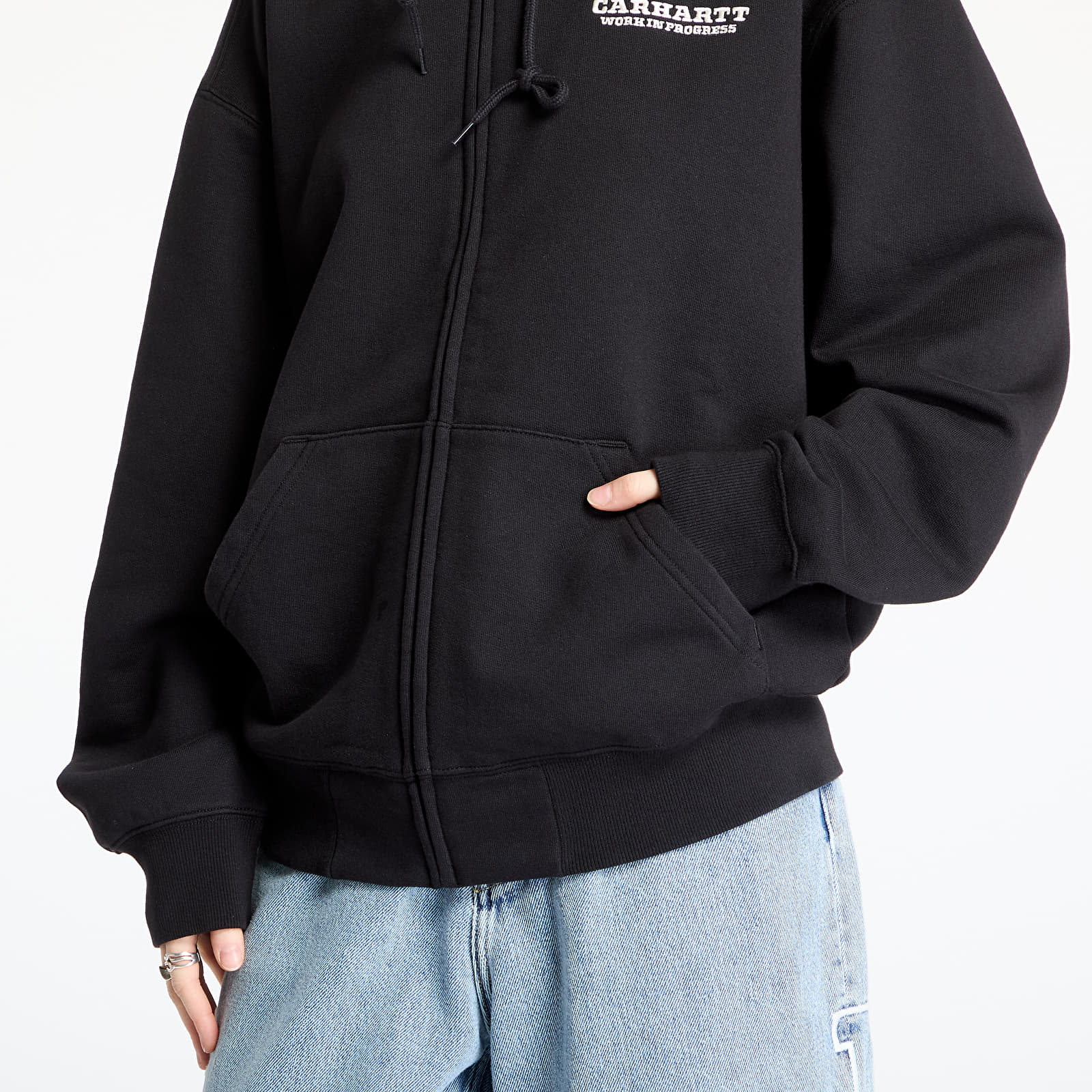 Hoodies and sweatshirts  Carhartt WIP Hooded Runaway Sweat Jacket UNISEX Black/ Wax Stone Washed