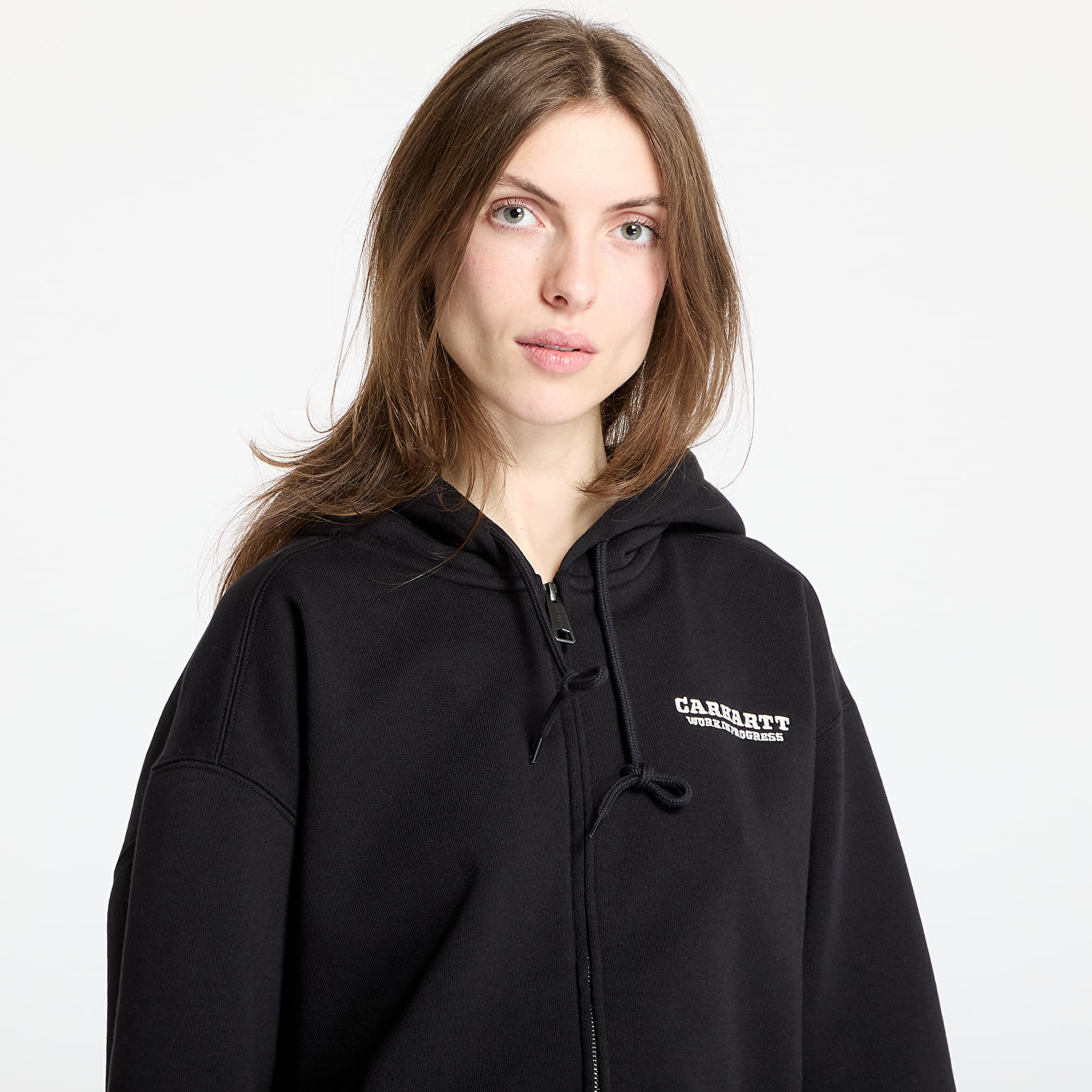 Hoodies and sweatshirts  Carhartt WIP Hooded Runaway Sweat Jacket UNISEX Black/ Wax Stone Washed