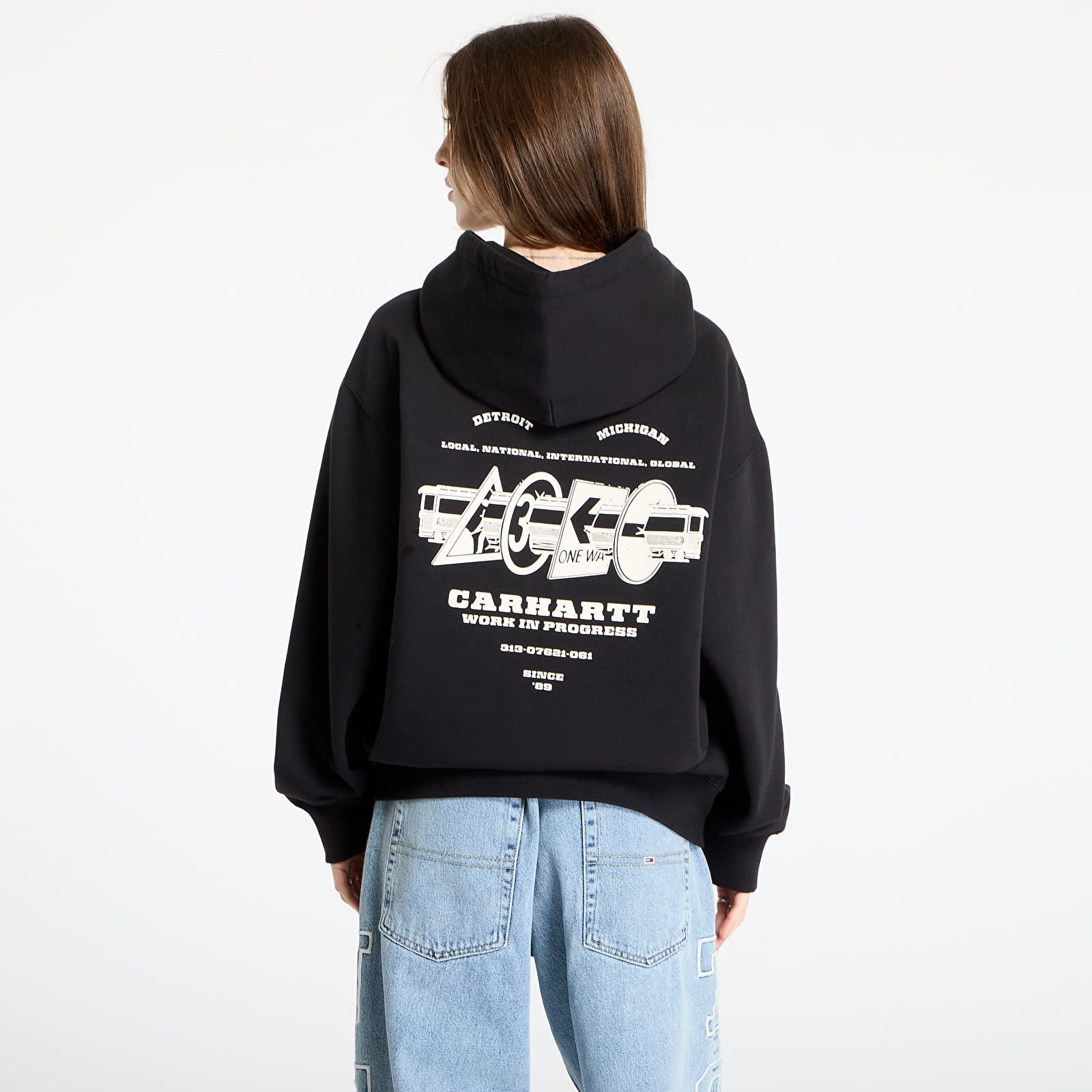 Hoodies and sweatshirts  Carhartt WIP Hooded Runaway Sweat Jacket UNISEX Black/ Wax Stone Washed