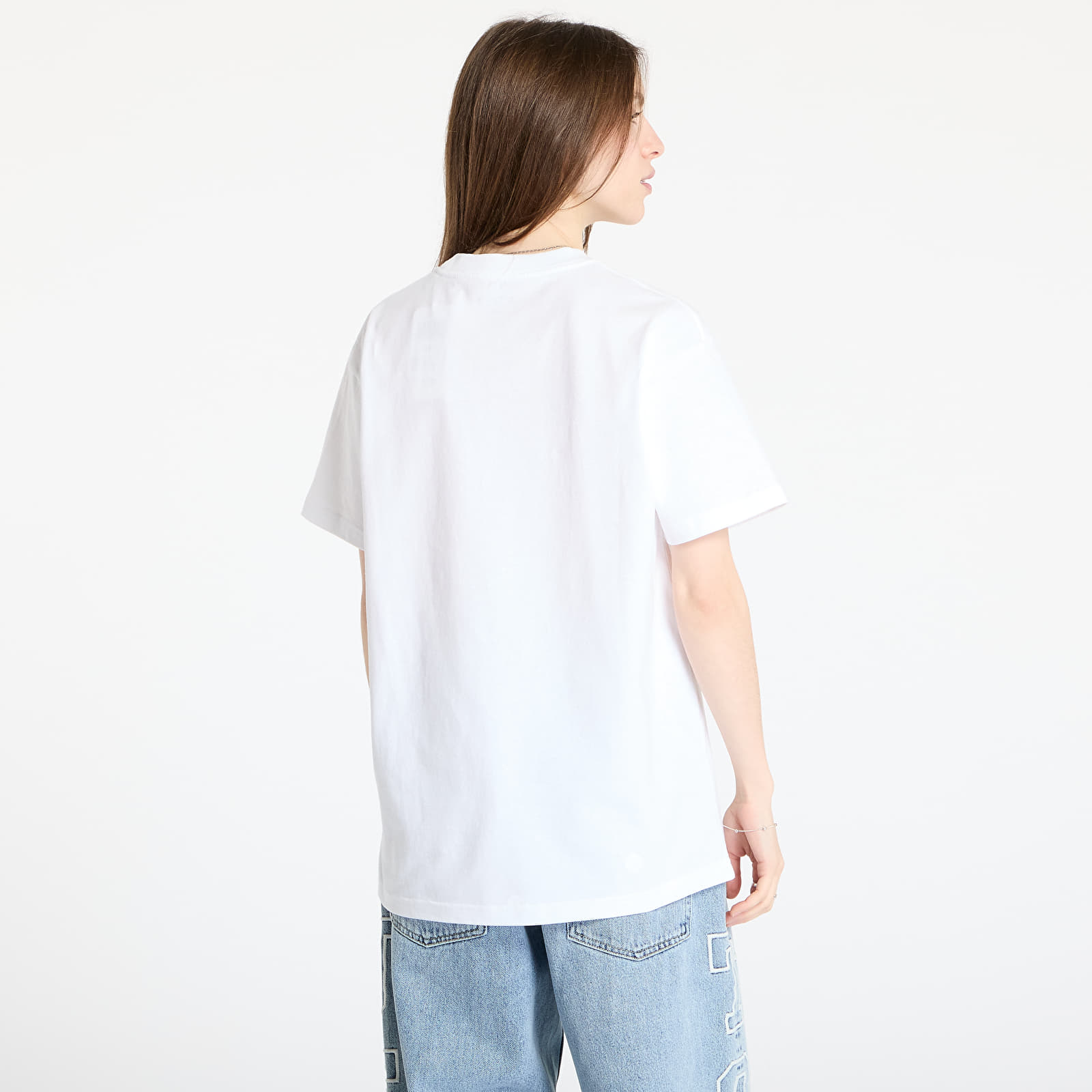 Men's T-shirts Carhartt WIP S/S Label Script T-Shirt UNISEX White