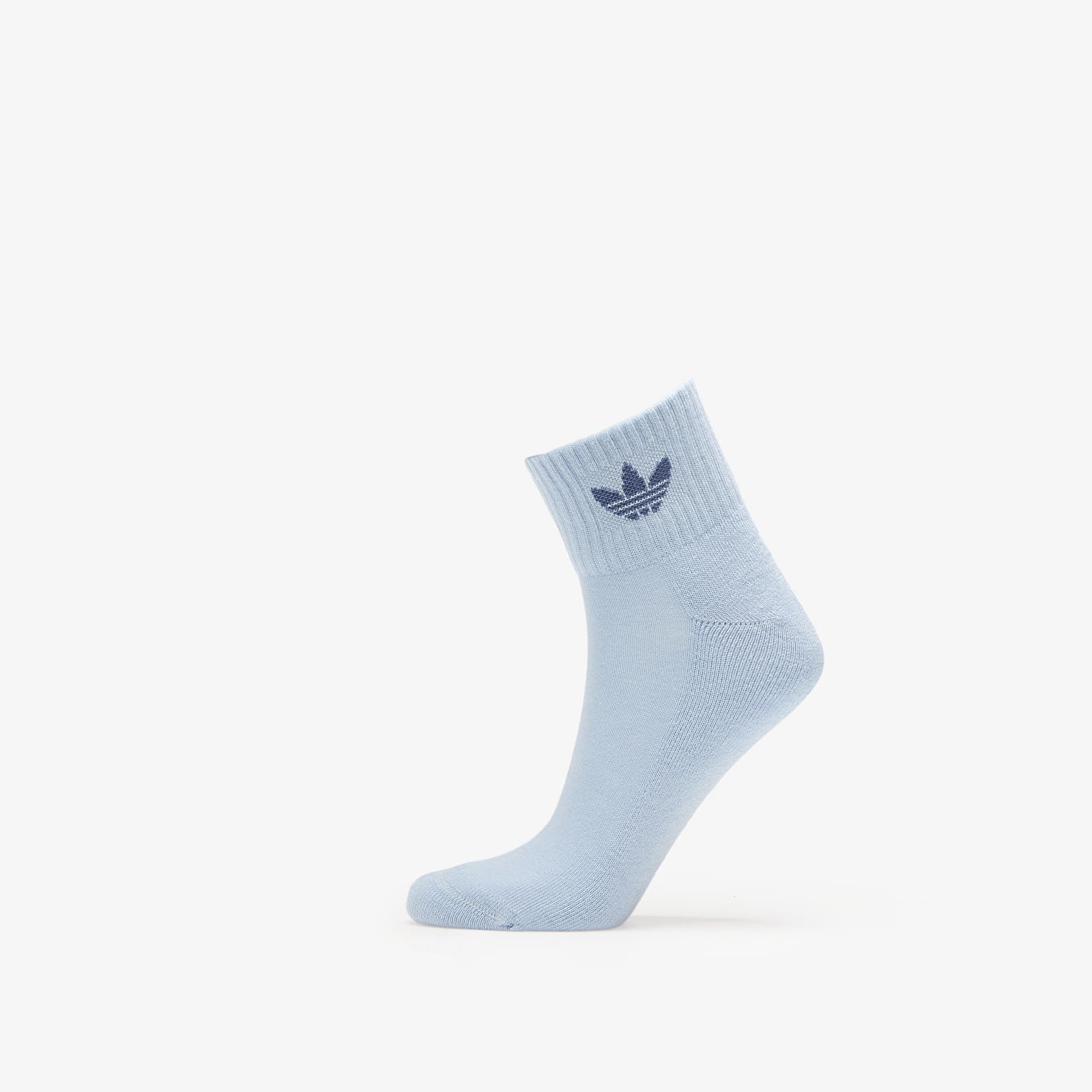 Men's socks adidas Mid Ankle Sock 3-Pack Off White/ Collegiate Green/ Wonder Blue