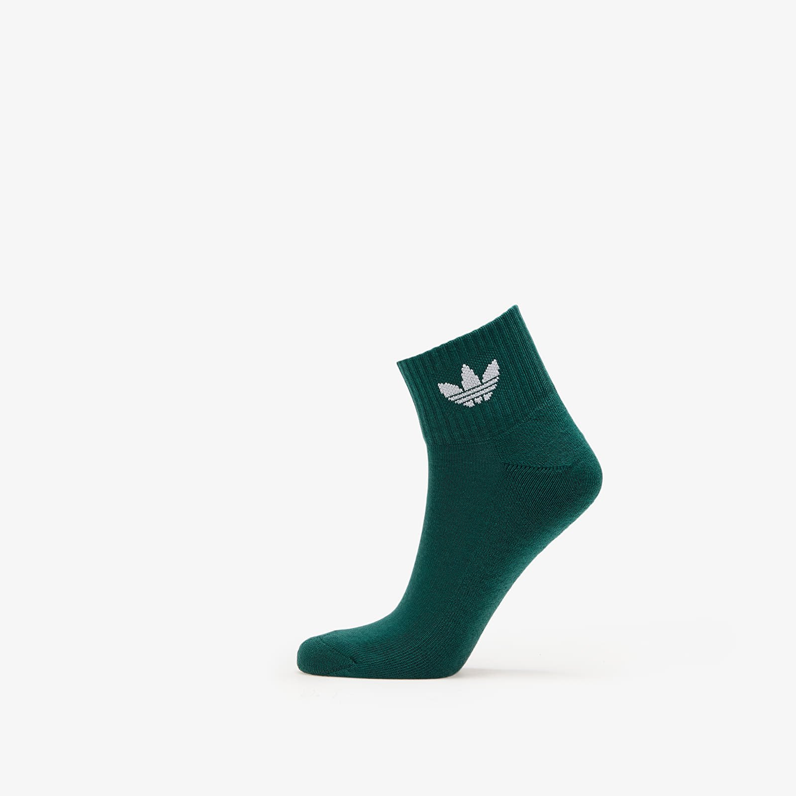 Men's socks adidas Mid Ankle Sock 3-Pack Off White/ Collegiate Green/ Wonder Blue