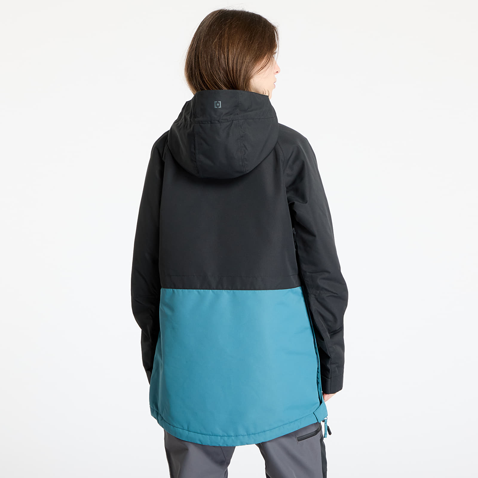 Chaquetas de mujer Horsefeathers Derin II Jacket Black/ Hydro