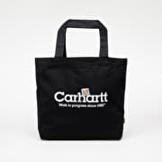 Carhartt WIP Canvas Graphic Tote Large Label Script Print/ Black
