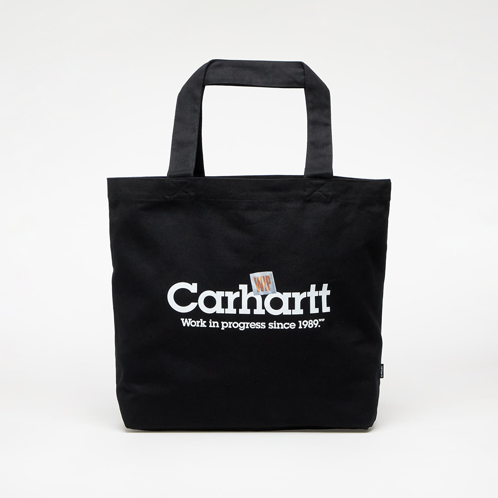 Õlakotid Carhartt WIP Canvas Graphic Tote Large Label Script Print/ Black