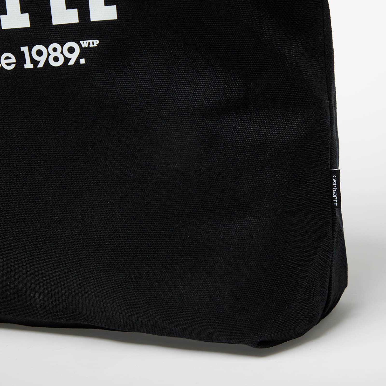 Õlakotid Carhartt WIP Canvas Graphic Tote Large Label Script Print/ Black