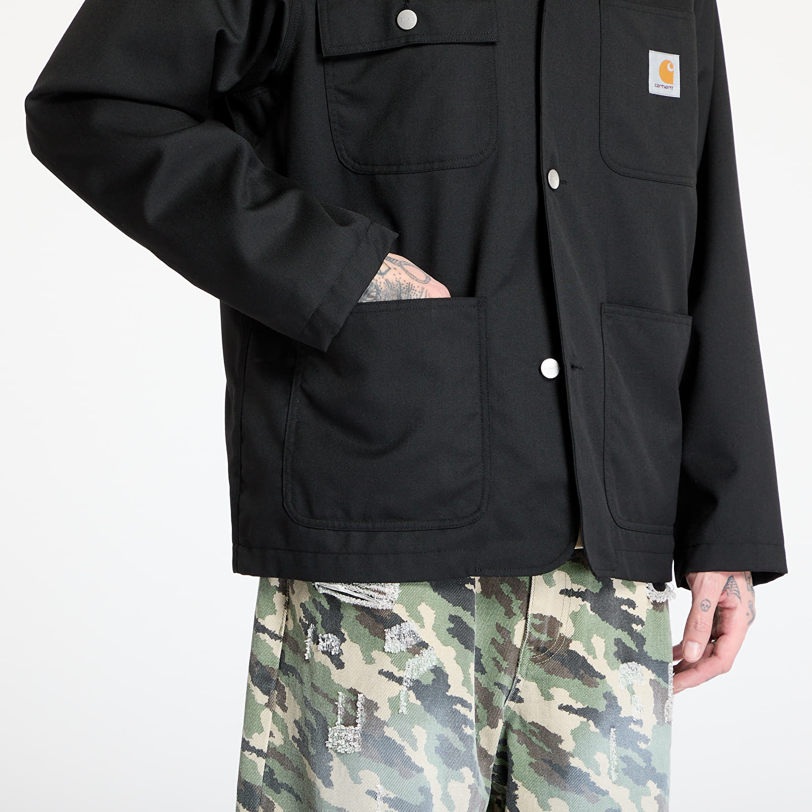 Moške jakne Carhartt WIP Seaton Blazer Black