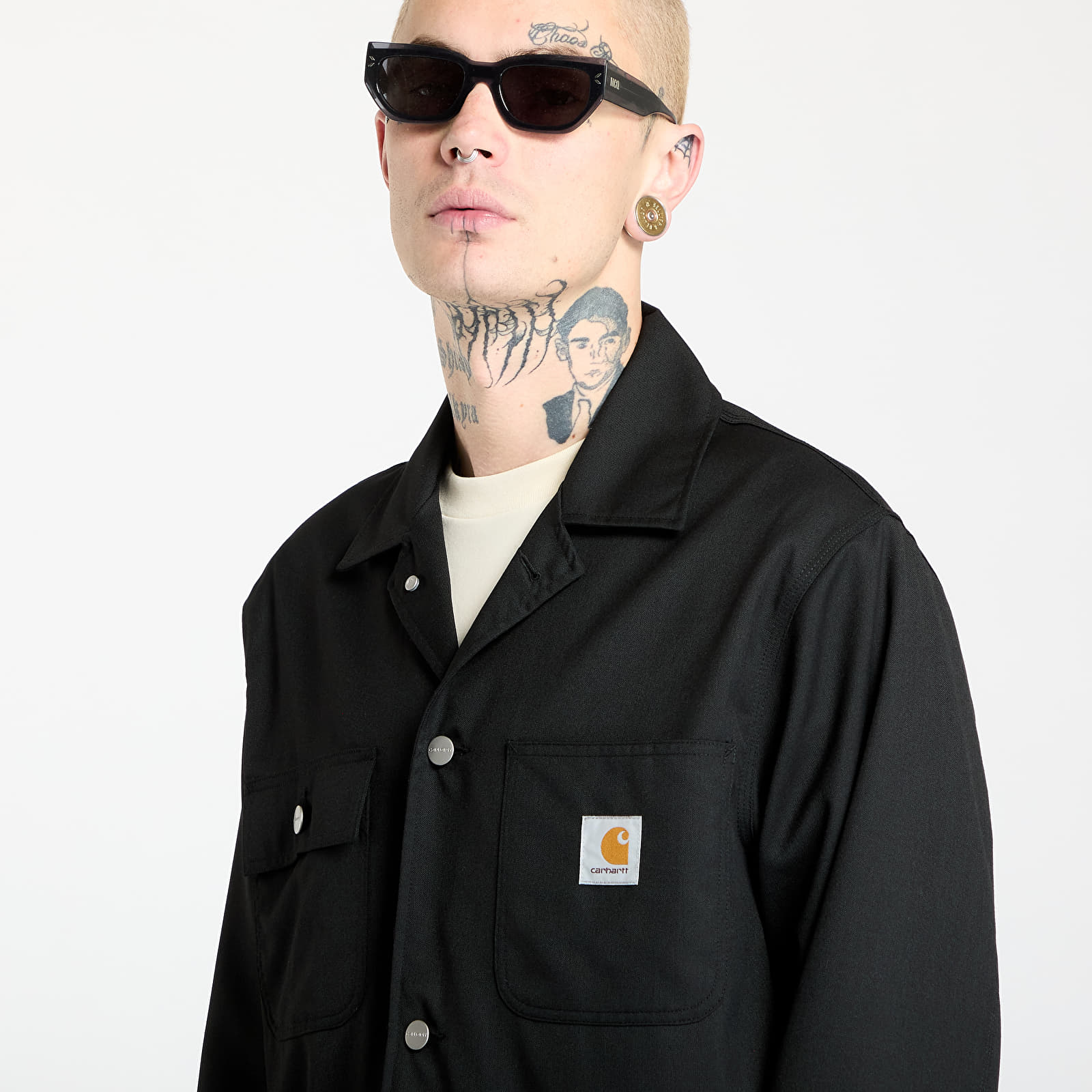 Moške jakne Carhartt WIP Seaton Blazer Black