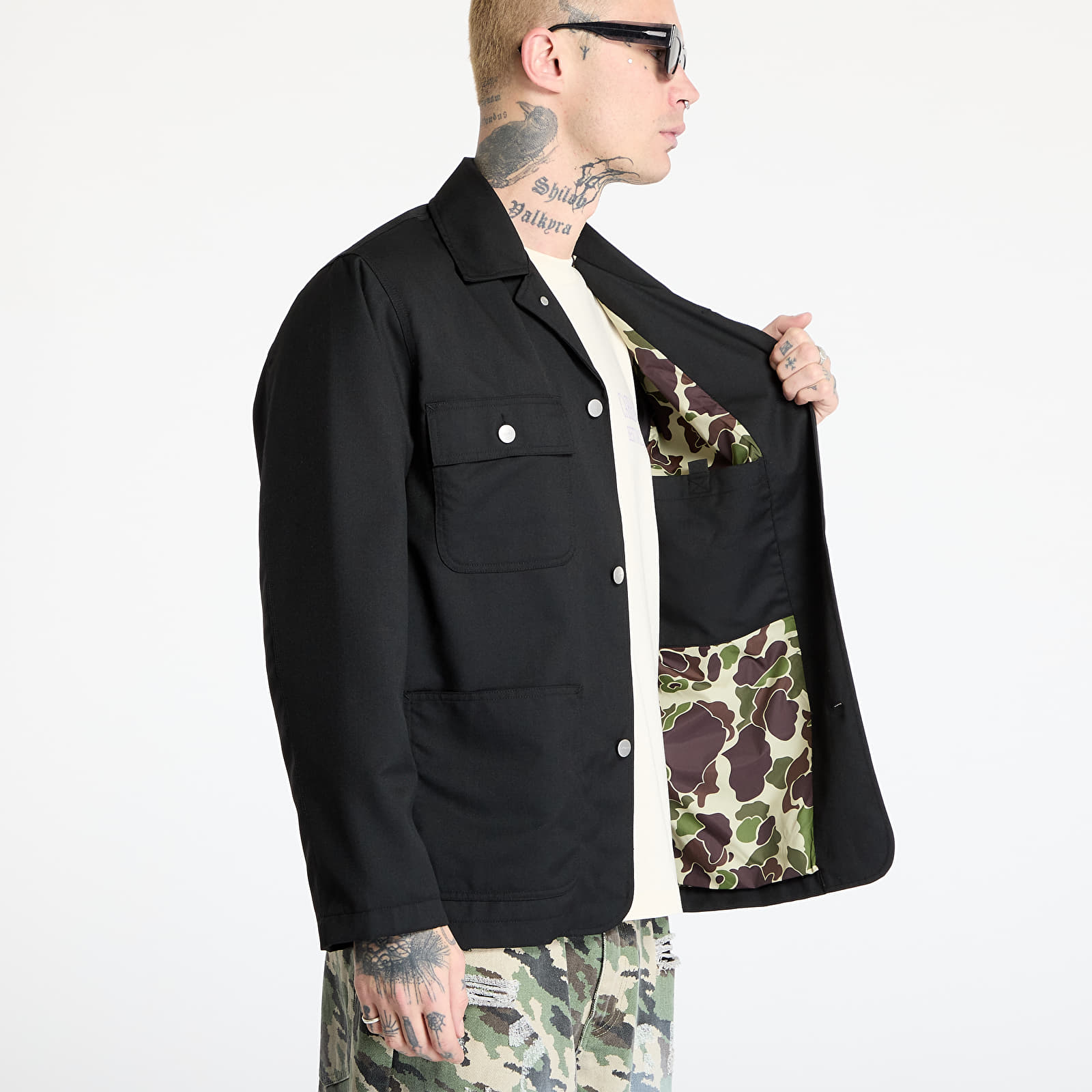 Moške jakne Carhartt WIP Seaton Blazer Black