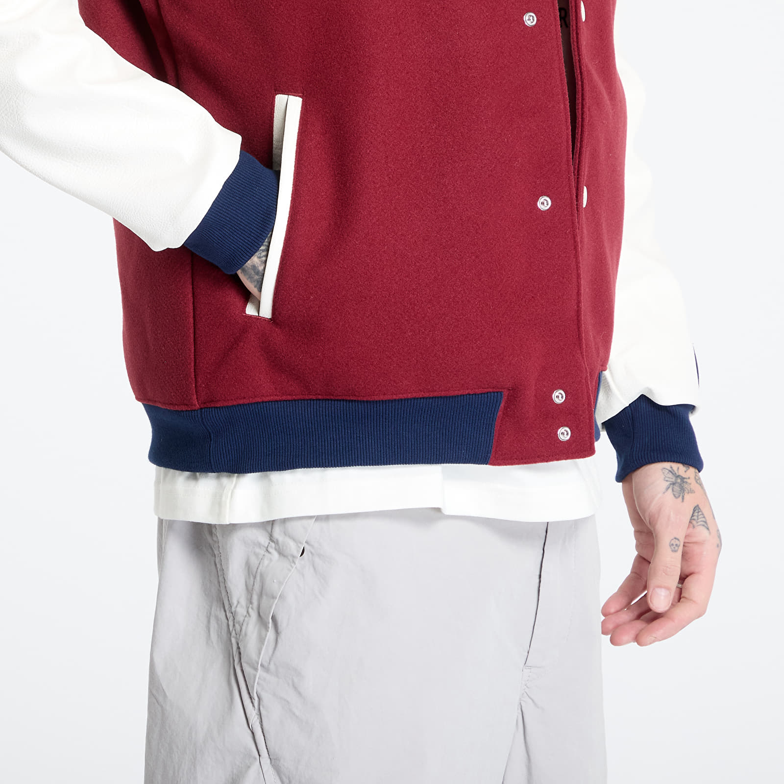 Bombers pour hommes adidas Arsenal FC Varcity Bomber Jacket Noble Maroon