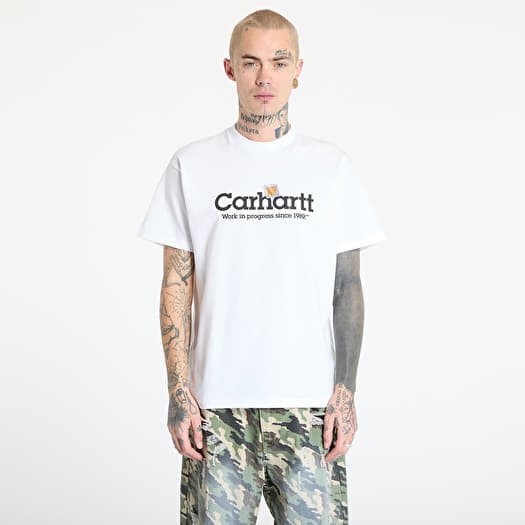 T-shirt Carhartt WIP S/S Label Script T-Shirt UNISEX White
