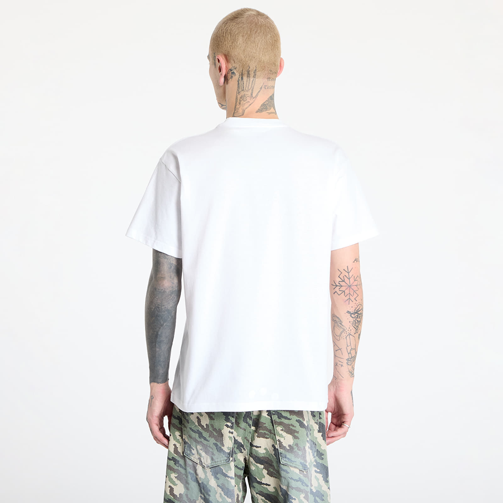 Men's T-shirts Carhartt WIP S/S Label Script T-Shirt UNISEX White