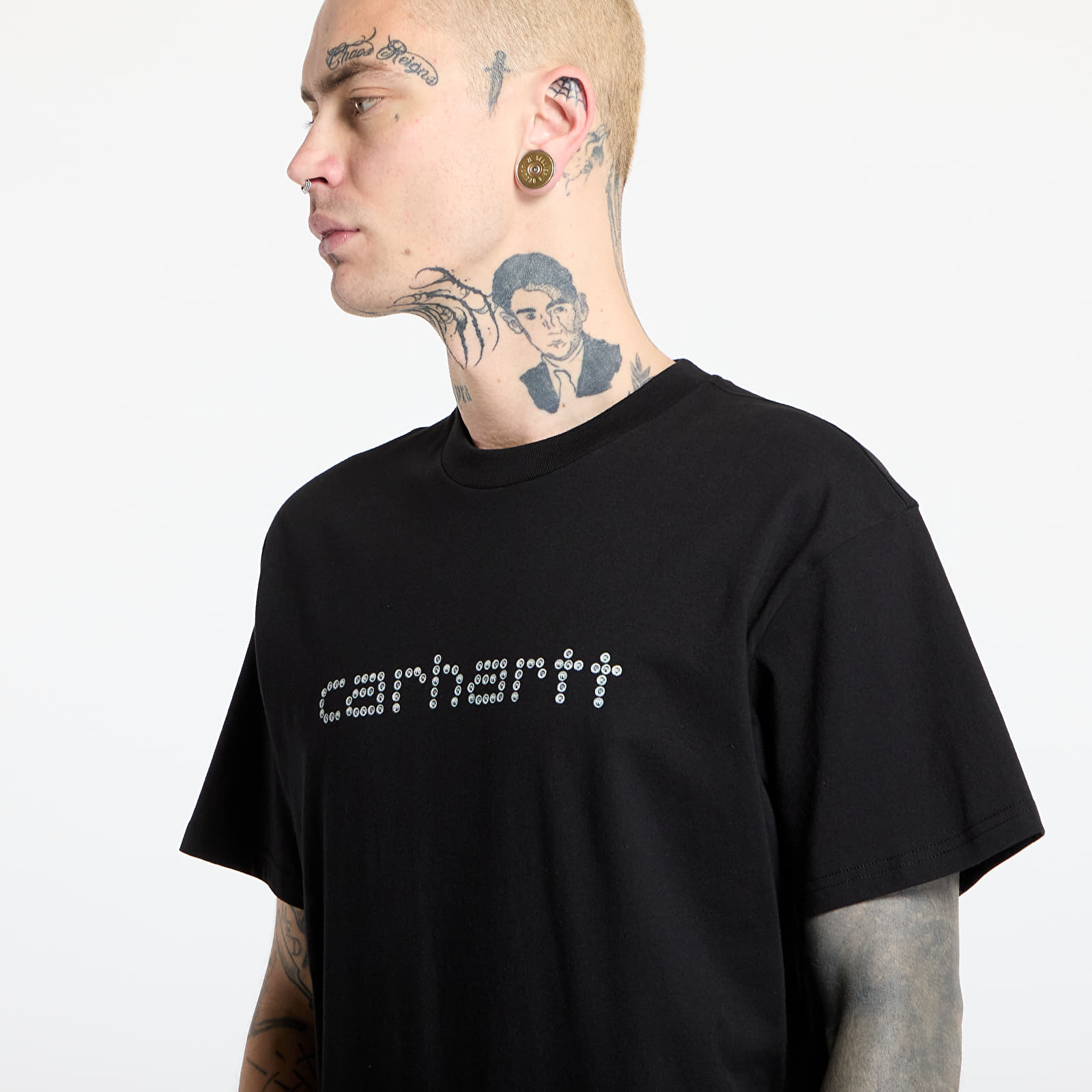 Heren T-shirts Carhartt WIP Rivet Script T-Shirt UNISEX Black