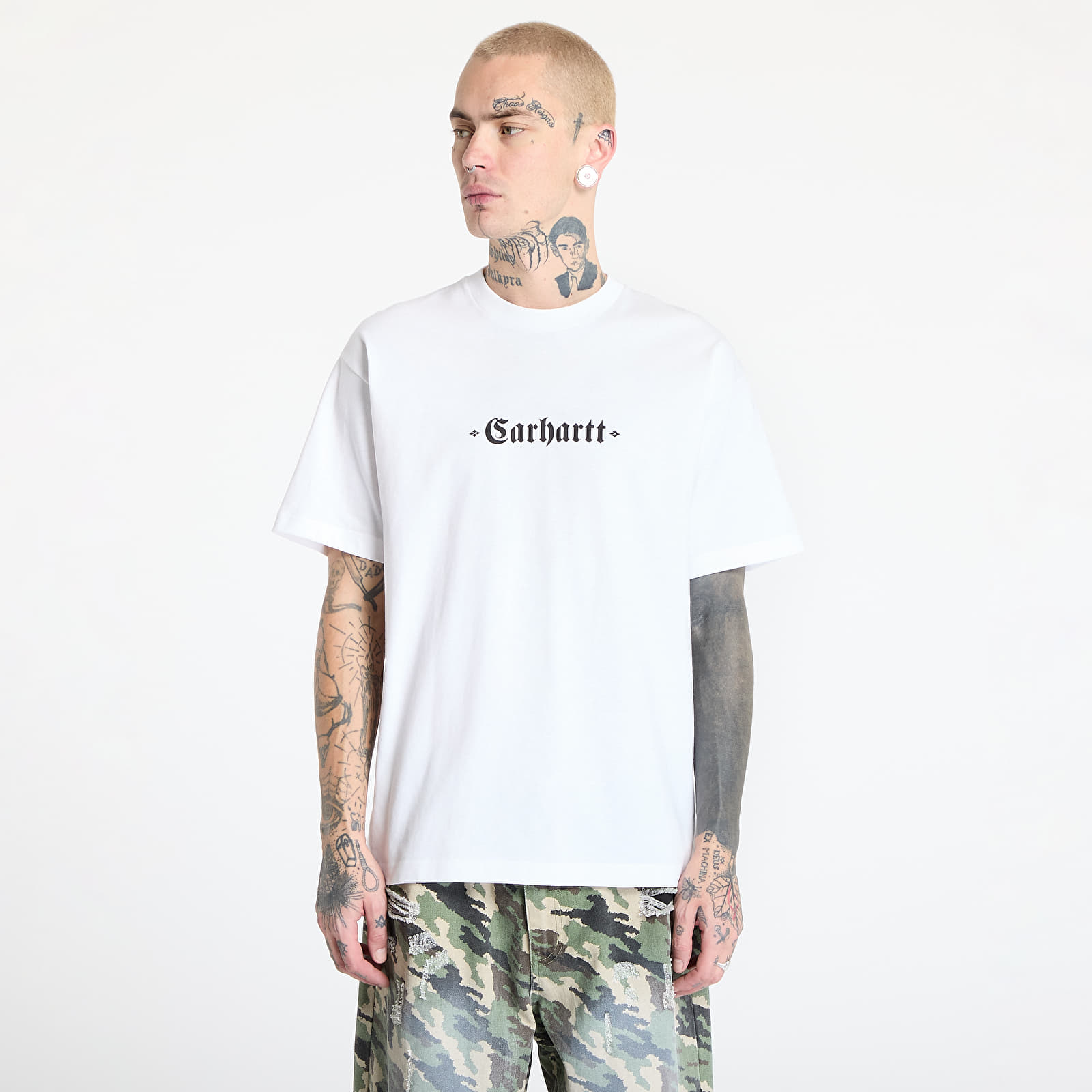 Meeste T-särgid Carhartt WIP S/S Greatest Hits T-Shirt UNISEX White/ Black