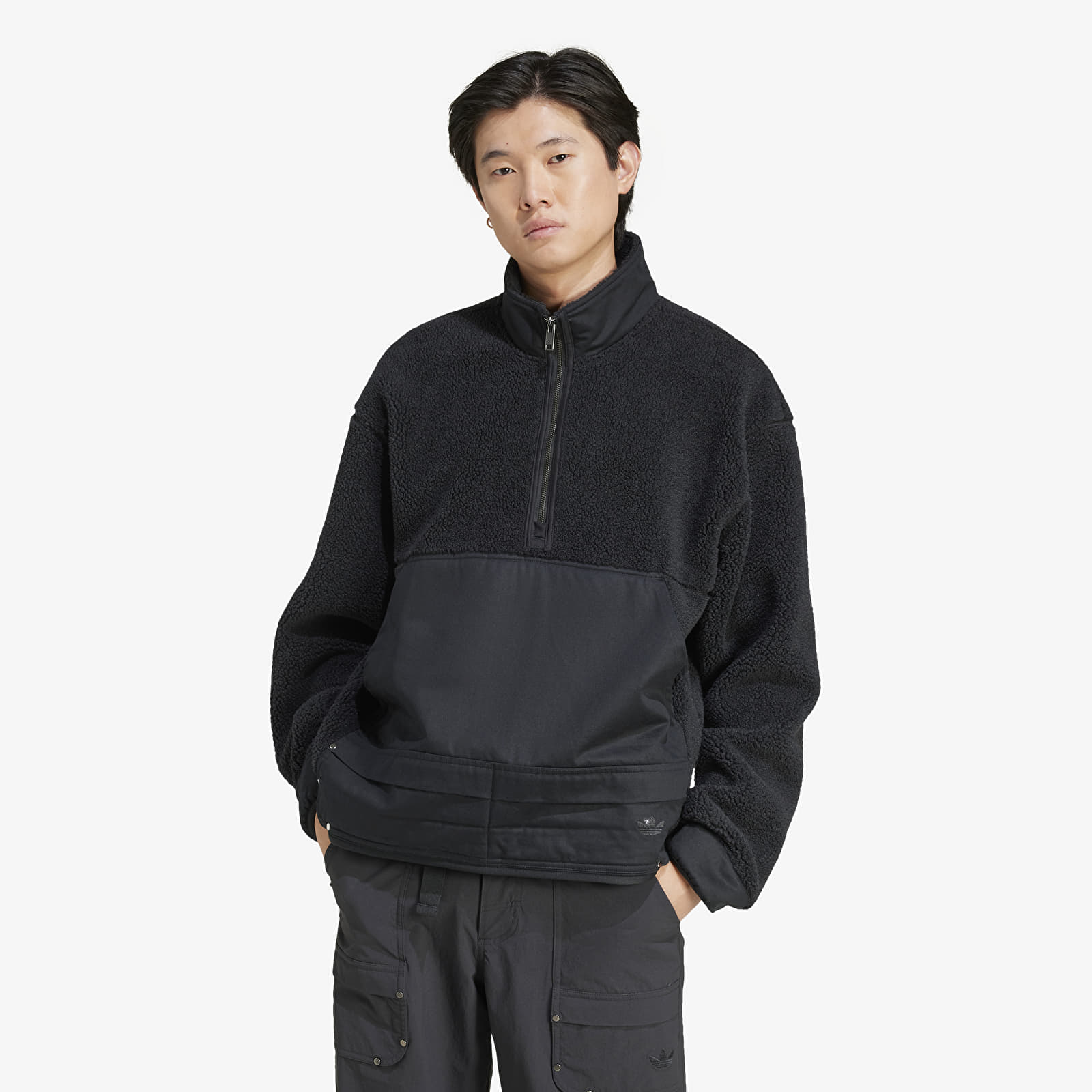 Herren-Sweatshirts adidas Premium Essentials Fleece Full-Zip Black