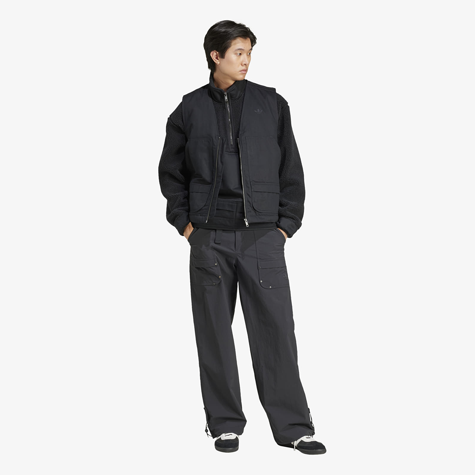 Herren-Sweatshirts adidas Premium Essentials Fleece Full-Zip Black