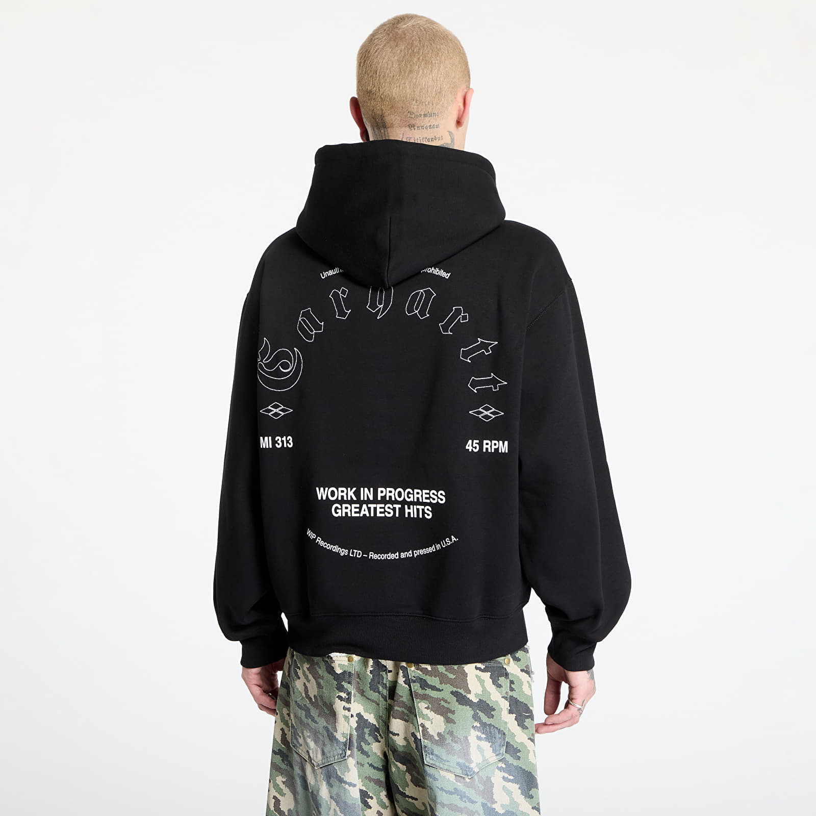 Sudaderas de hombre Carhartt WIP Greatest Hits Hooded Sweatshirt UNISEX Black/ White