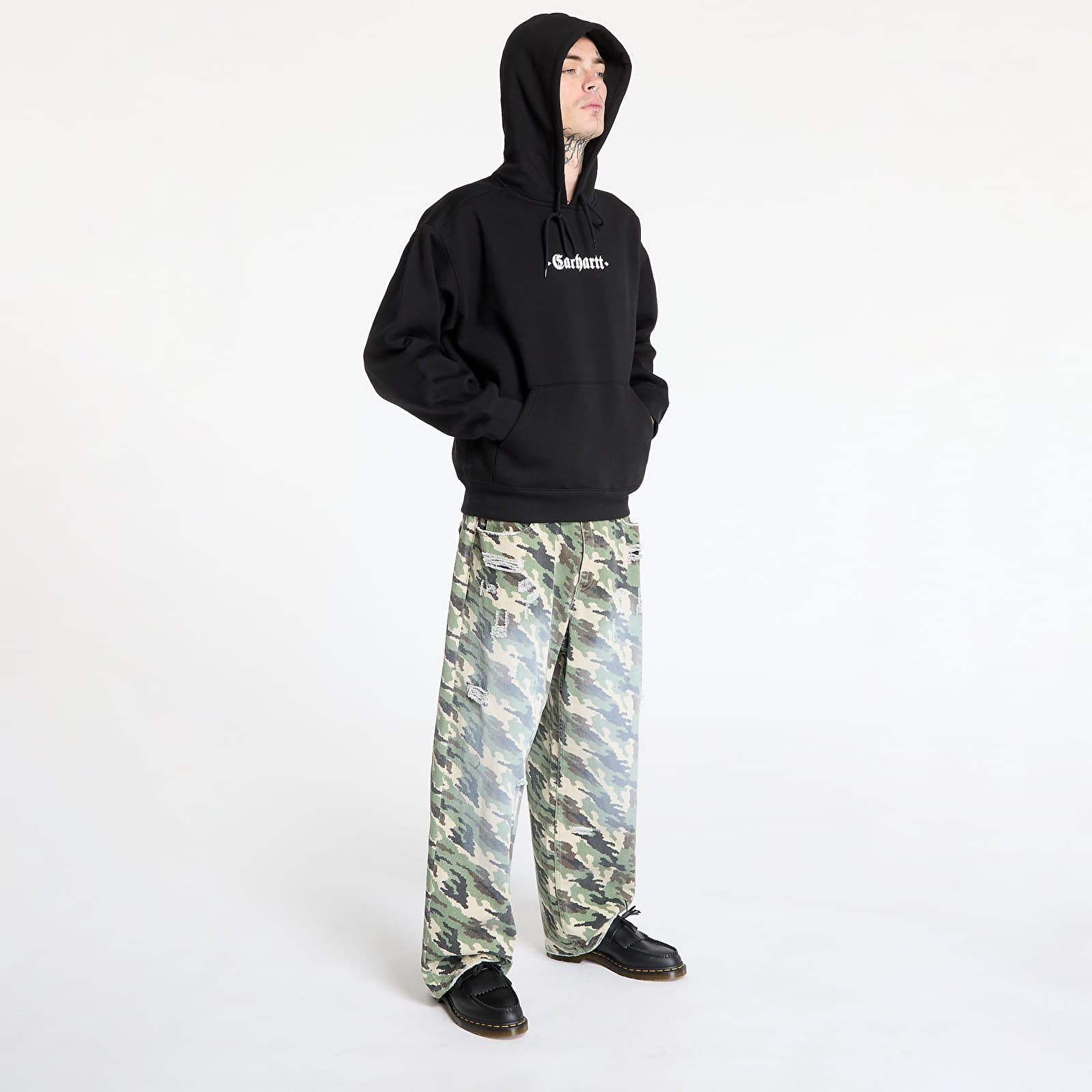 Sudaderas de hombre Carhartt WIP Greatest Hits Hooded Sweatshirt UNISEX Black/ White